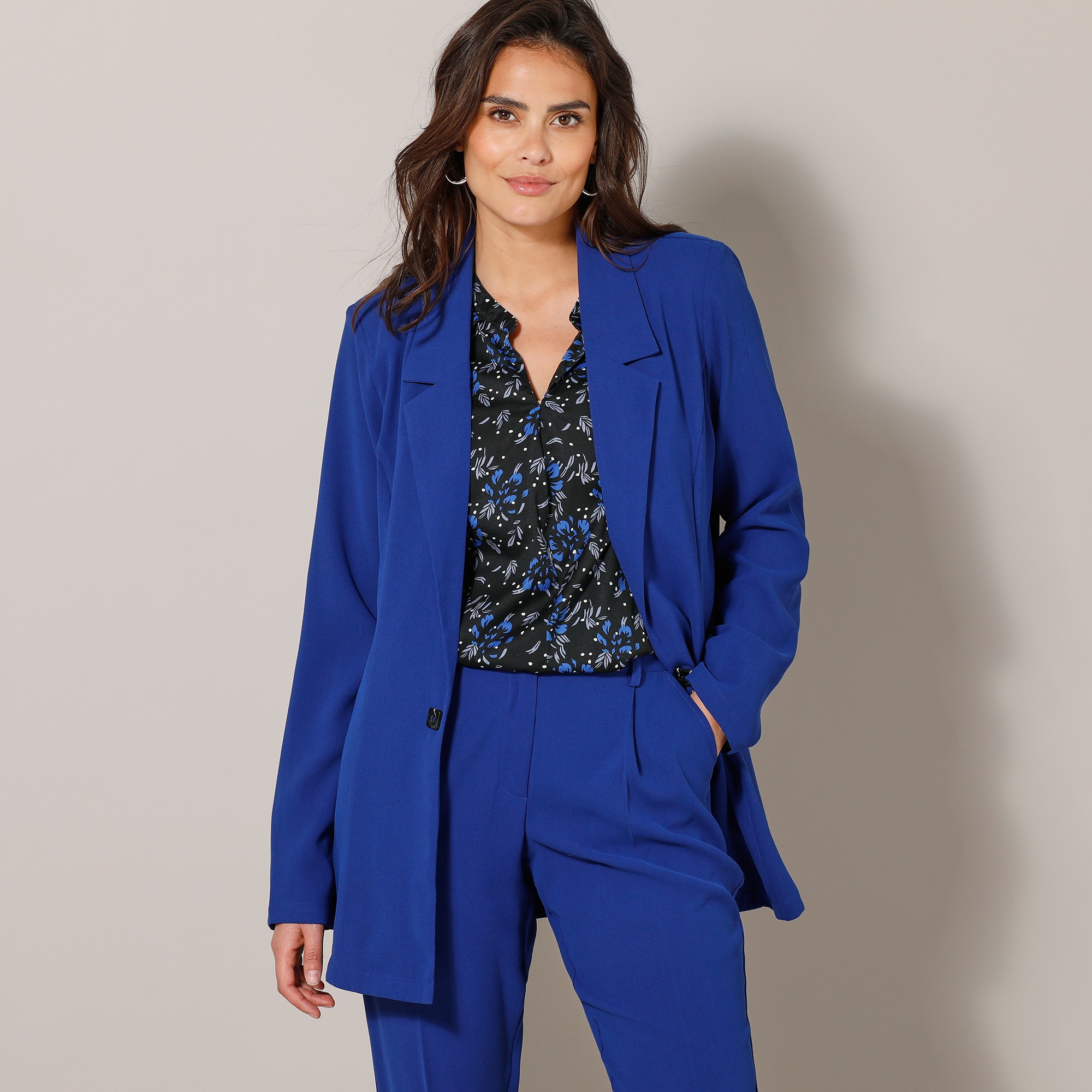 Veste Blazer Fluide Manches Longues - Blancheporte