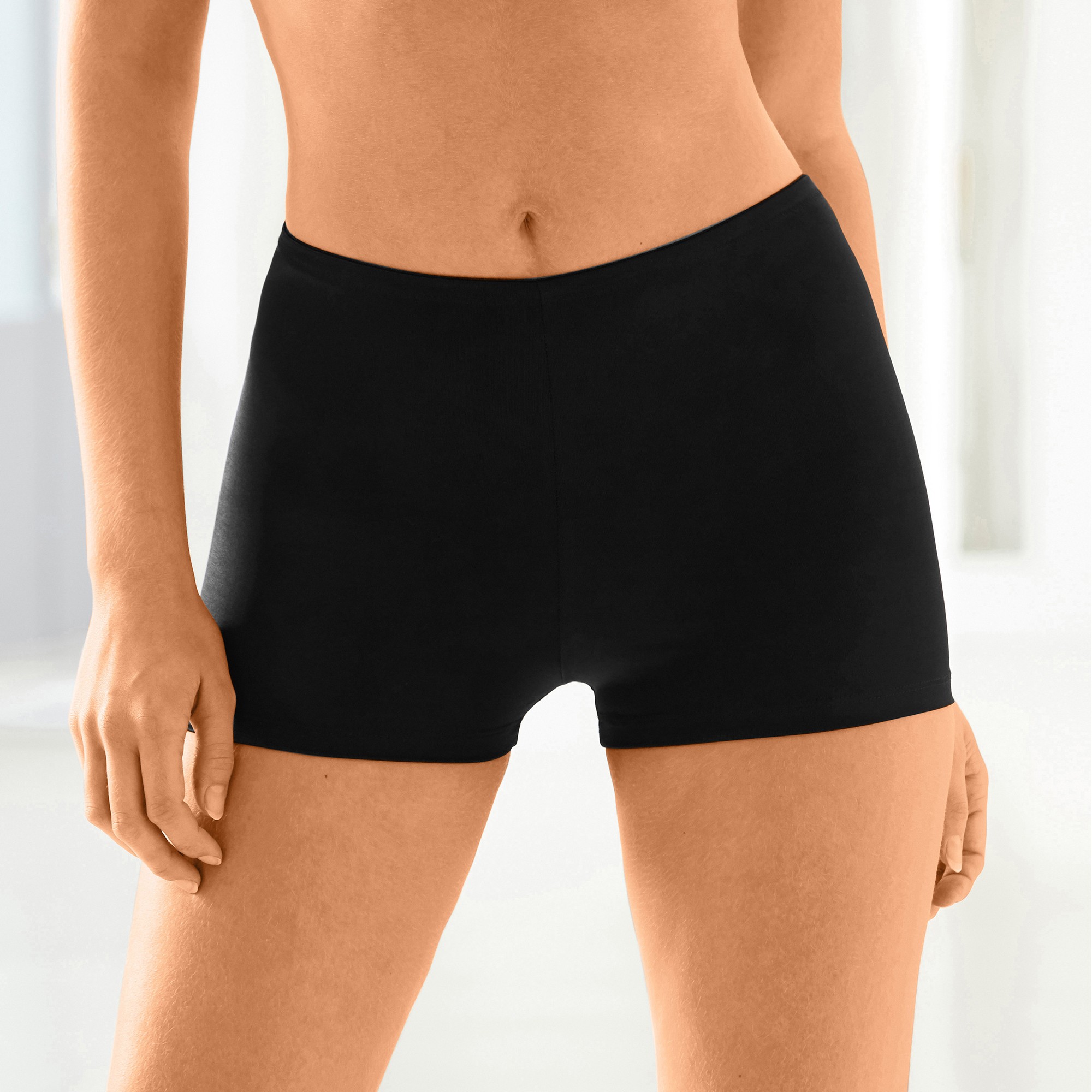 Boxer sculptant sans couture en maille extensible maintien intense