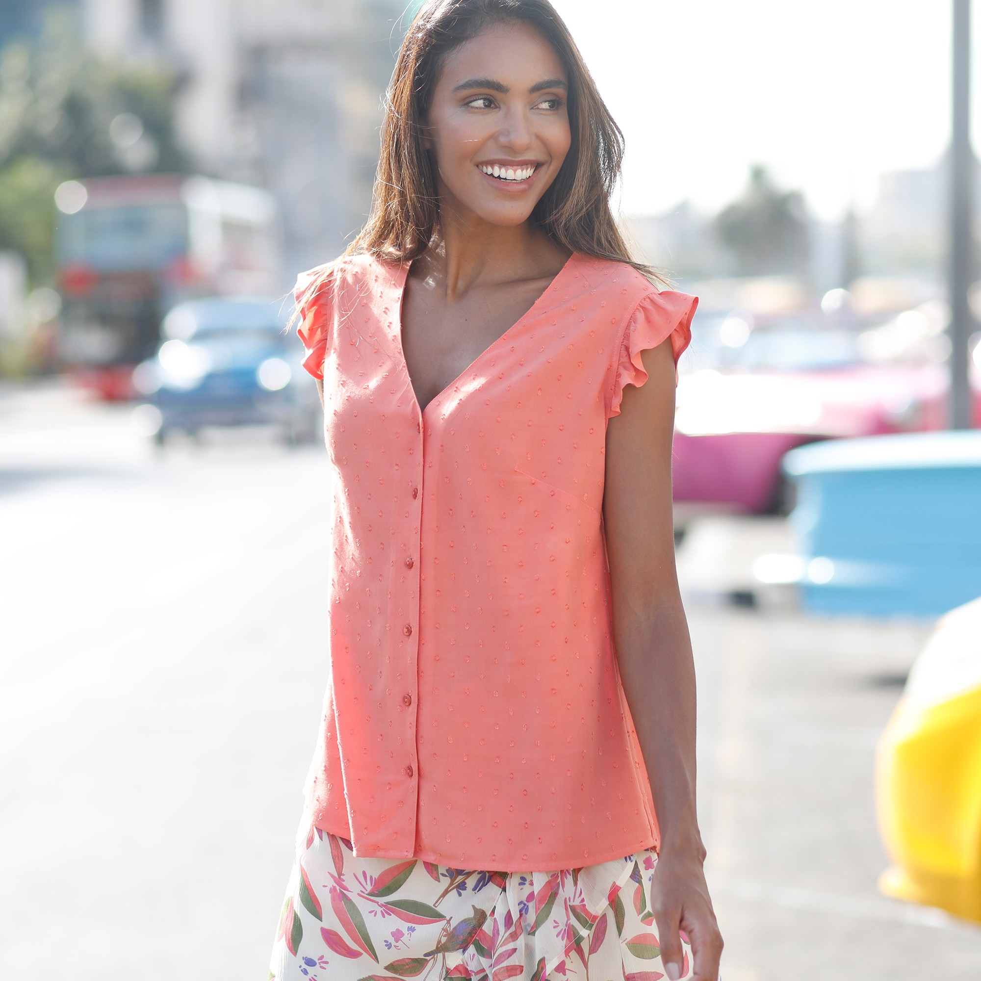 Blouse Boutonnée Plumetis - Blancheporte