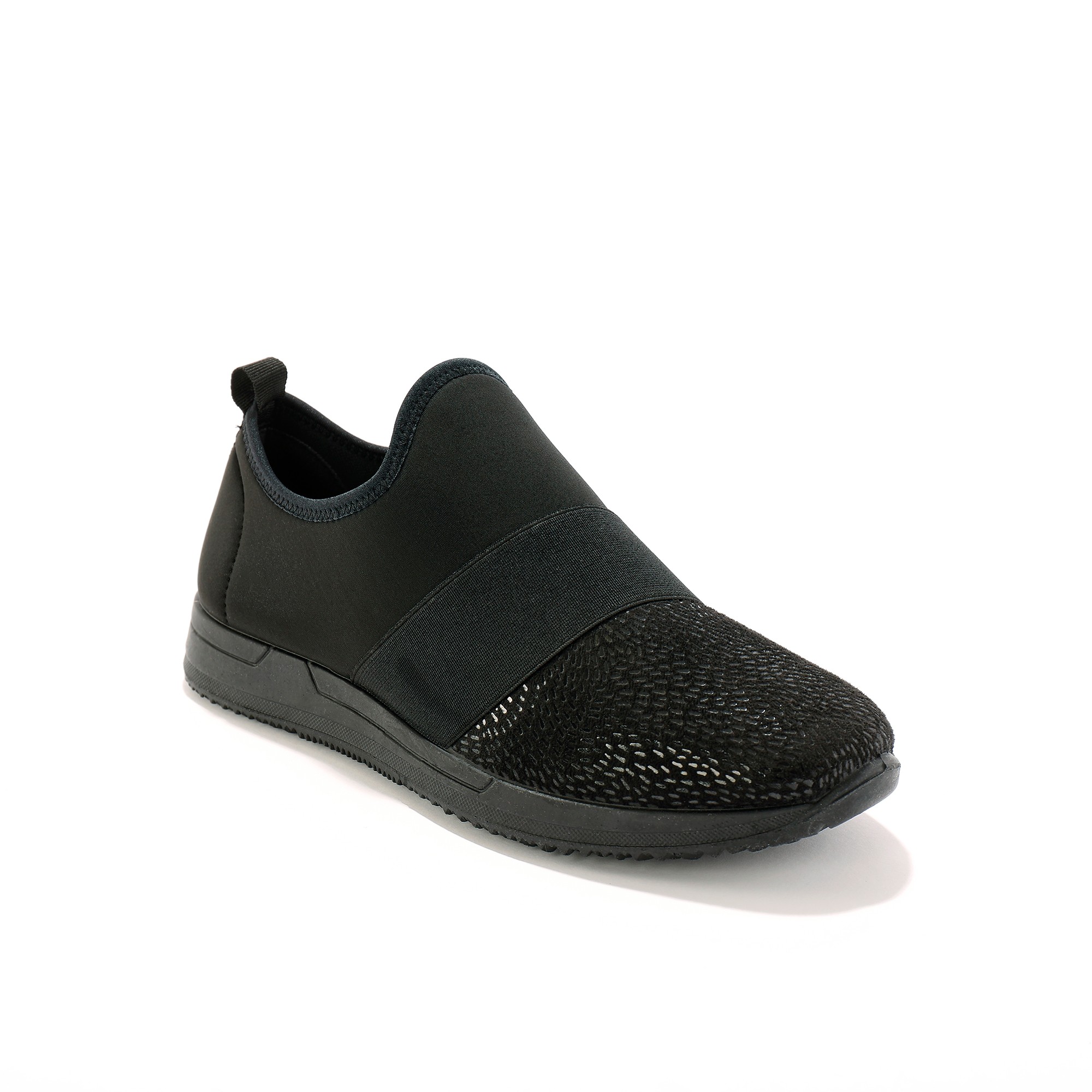 Baskets À Enfiler Spécial Pieds Sensibles En Tissu Extensible - Blancheporte