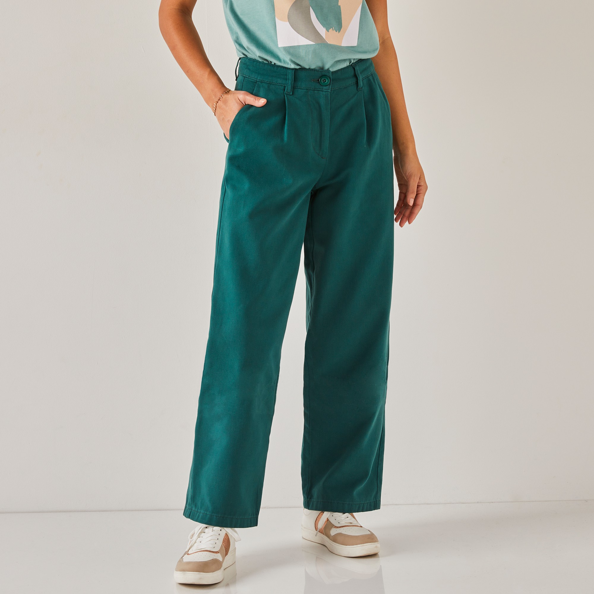 Pantalon Droit Large, Spéciale Petites - Blancheporte