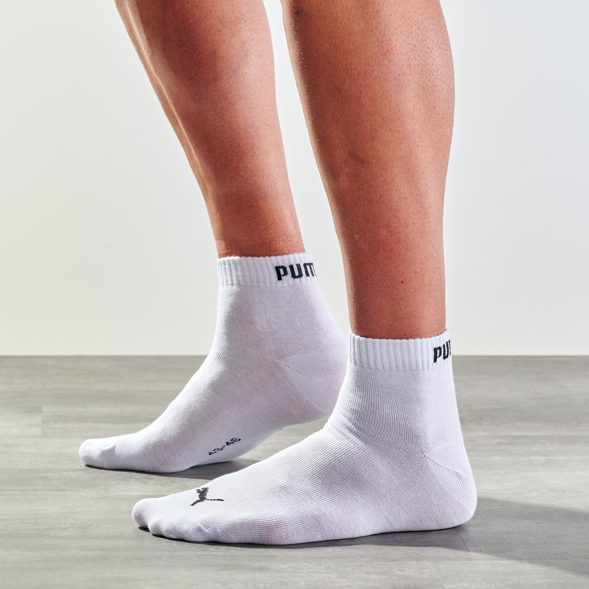 Chaussettes Quarter - lot de 3 paires noires - 43/46 - Blanc - Puma