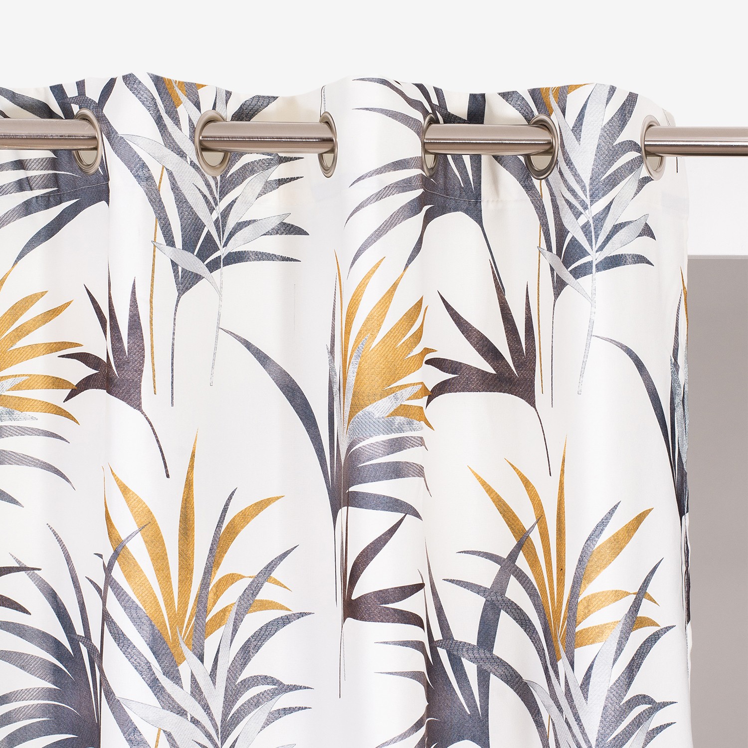 Rideau Tamisant Imprimé Feuilles Multicolores - Blancheporte