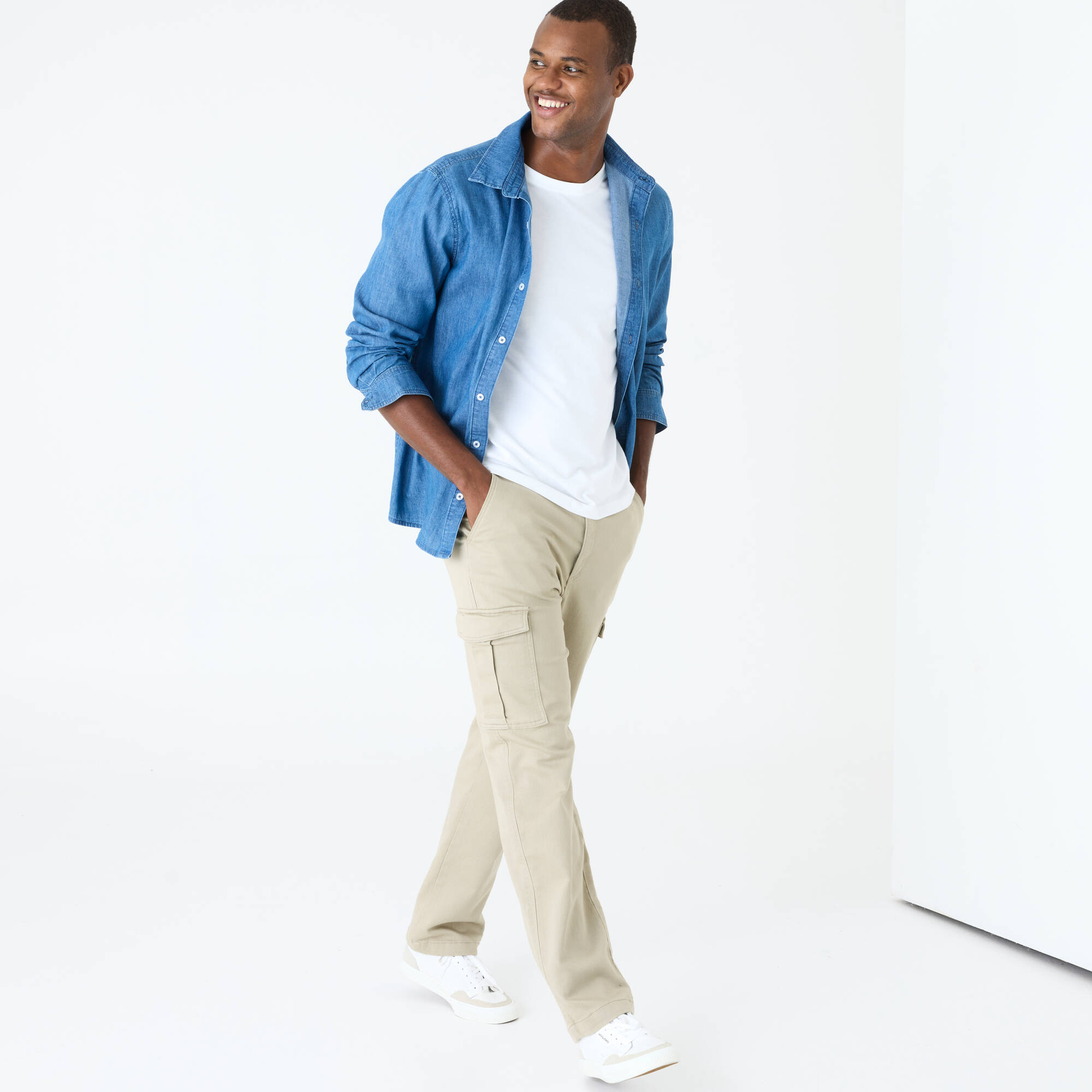 Pantalon cargo en serg ultra stretch - L30 - Blancheporte 40$