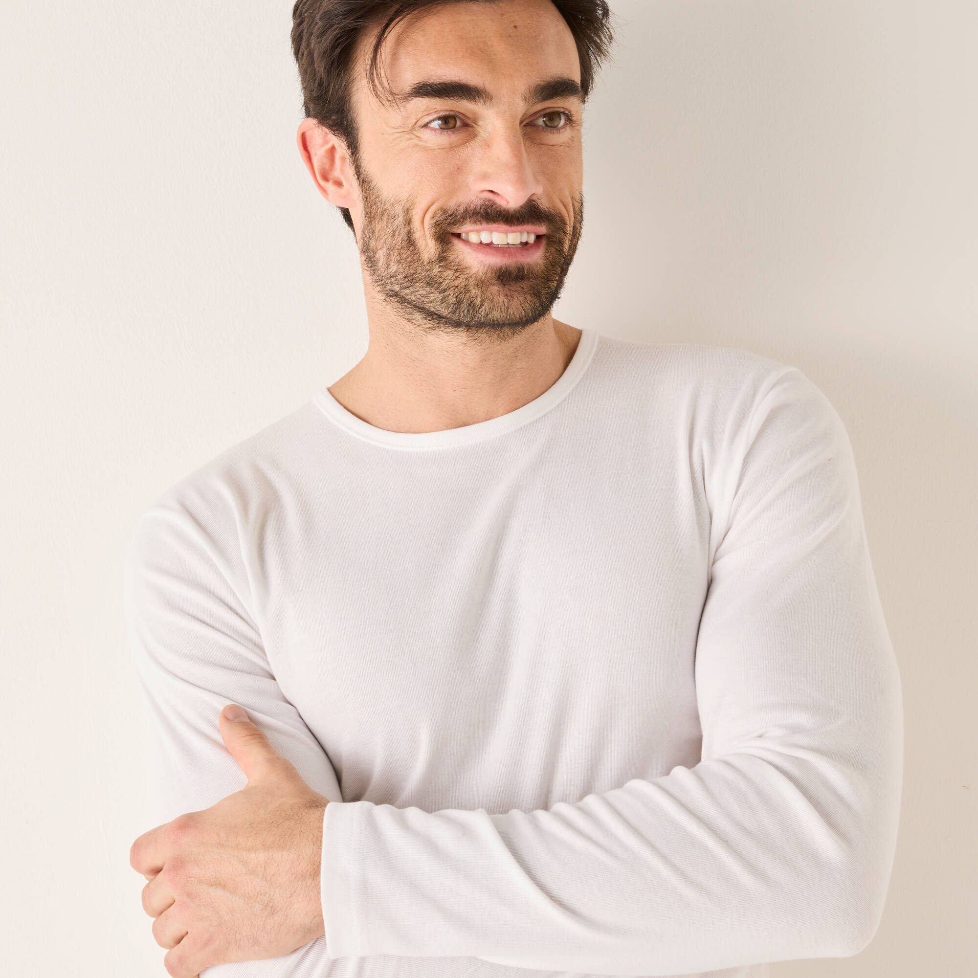 T-shirt sous-vtement homme ras de cou manches longues - Blancheporte 33 €