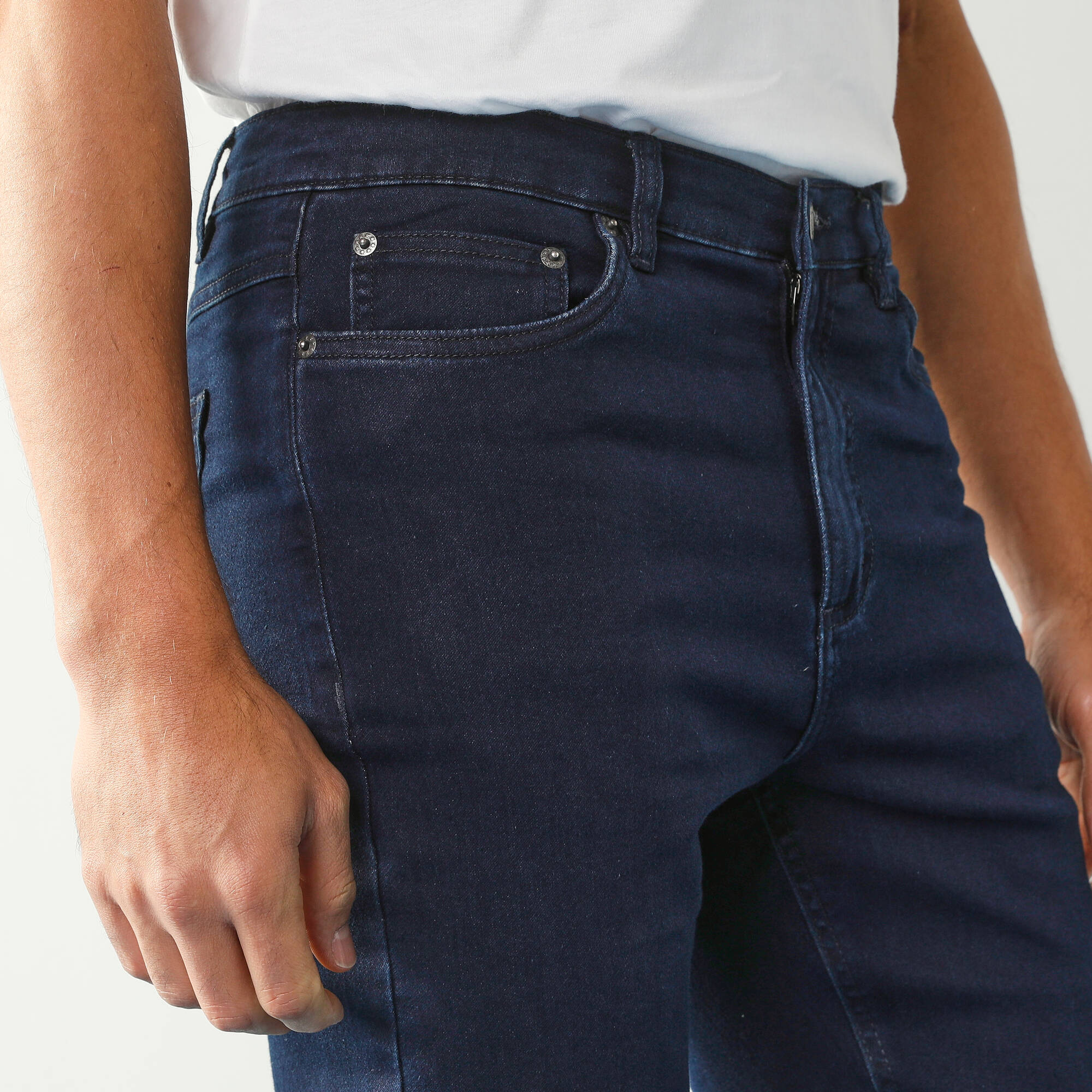 Pantalon effet jean denim lger ultra stretch - L30 - Blancheporte 12 €