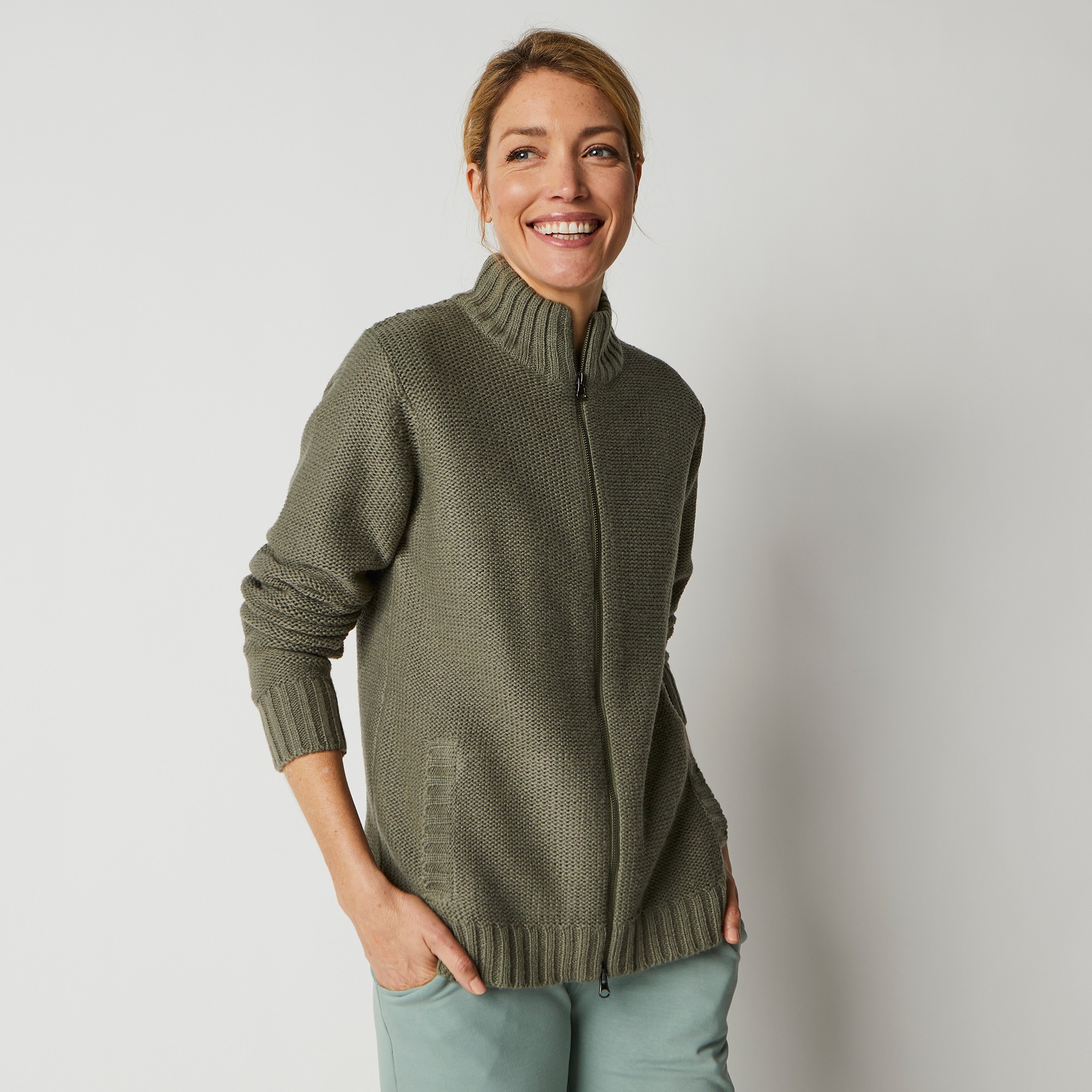 Gilet zippé femme blancheporte store