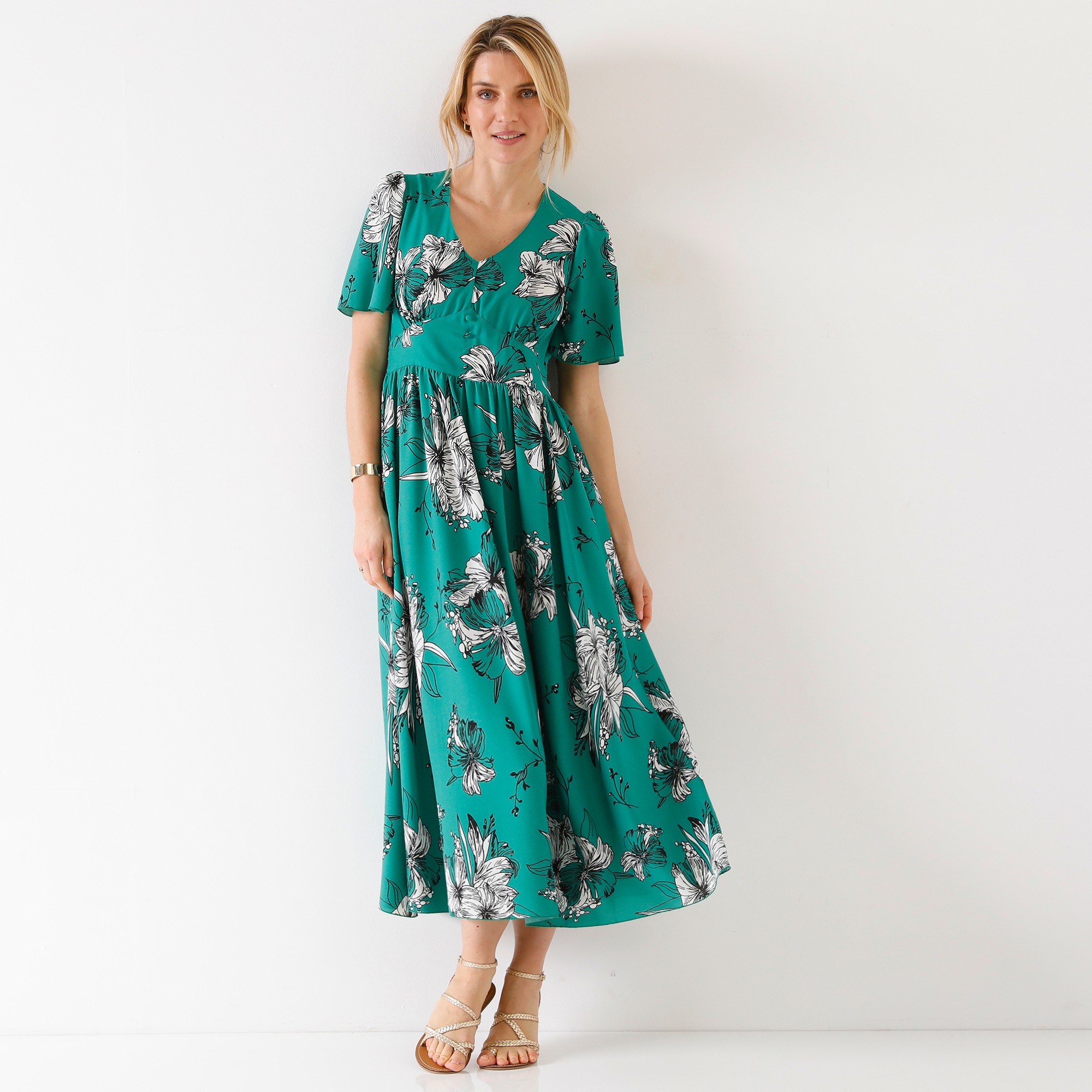 Veste Imprimée Benetton Manches évasées Style Kimono, Taille 38, Occasion Très Bon état