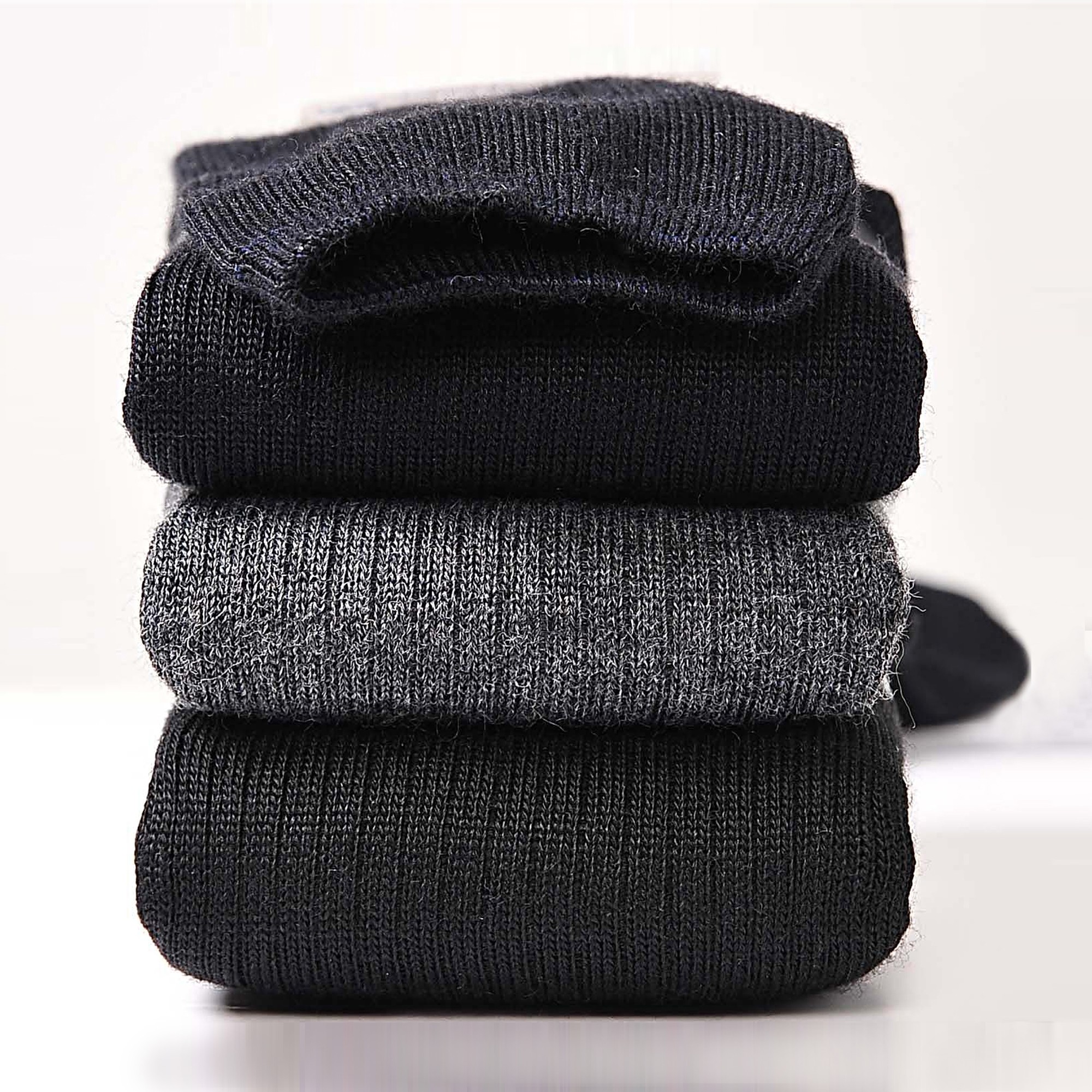 Mi-chaussettes anti-froid non comprimantes - lot de 2 paires - 39/42 - Bleu - Labonal