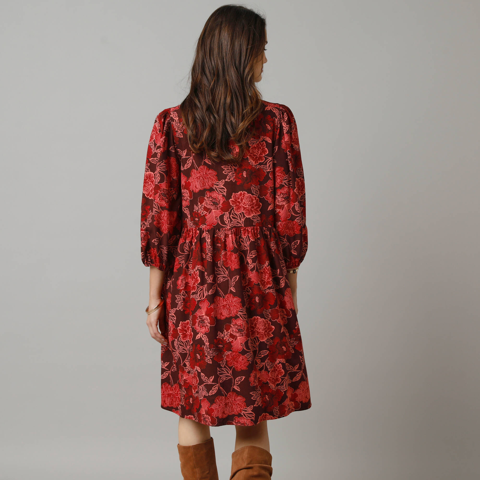Mini Robe/tunique Manches 3/4 Principal By Bende L.isi Taille 14 - Rose/blanc/noir - Occasion Très Bon état