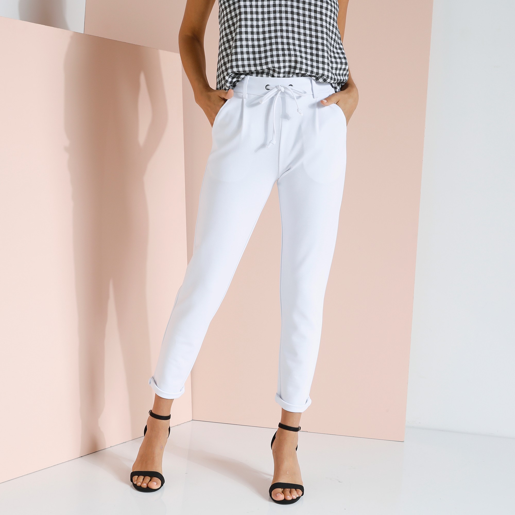Pantalon Chino Uni, Maille Milano - Blancheporte