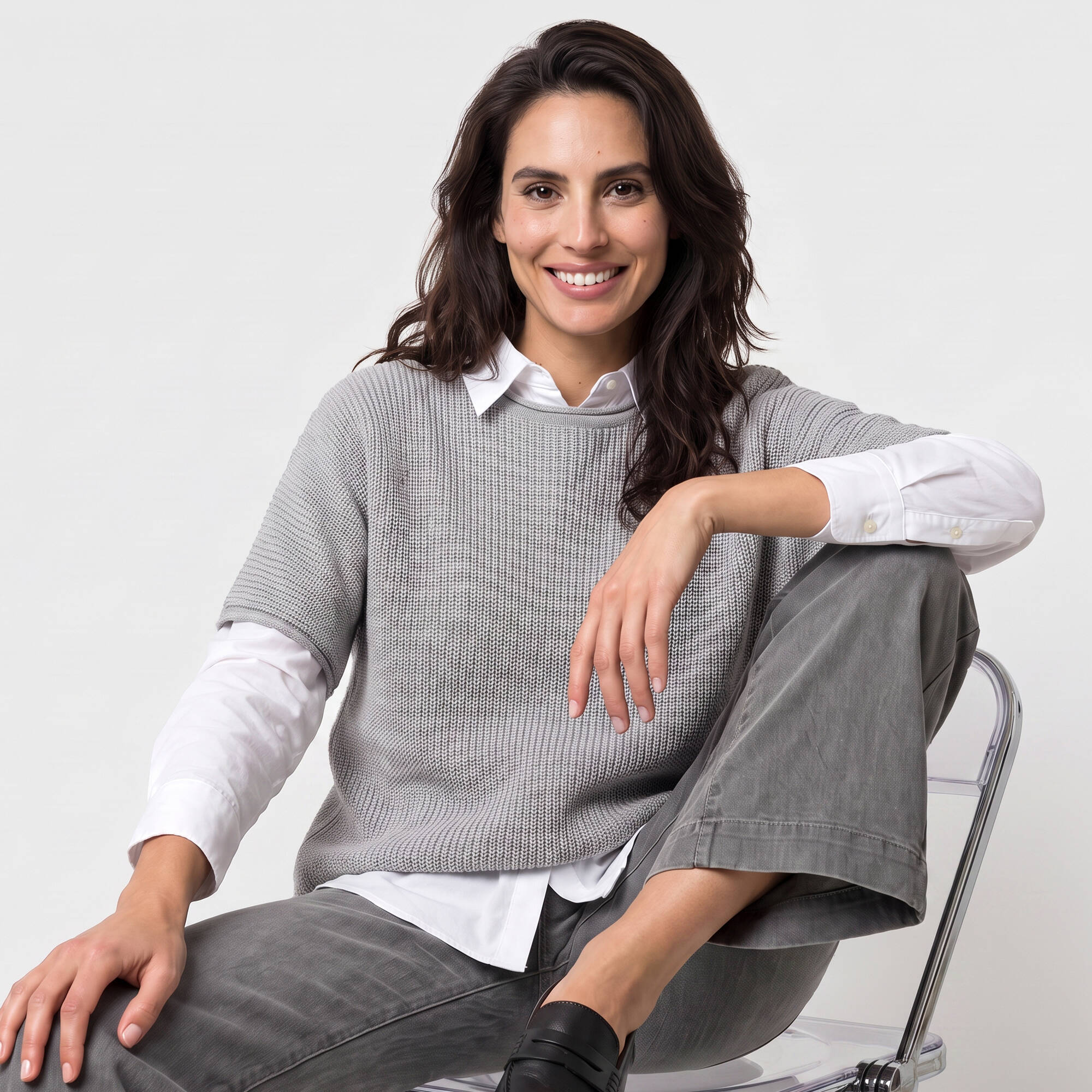 Pull poncho manches coude - Blancheporte 33$