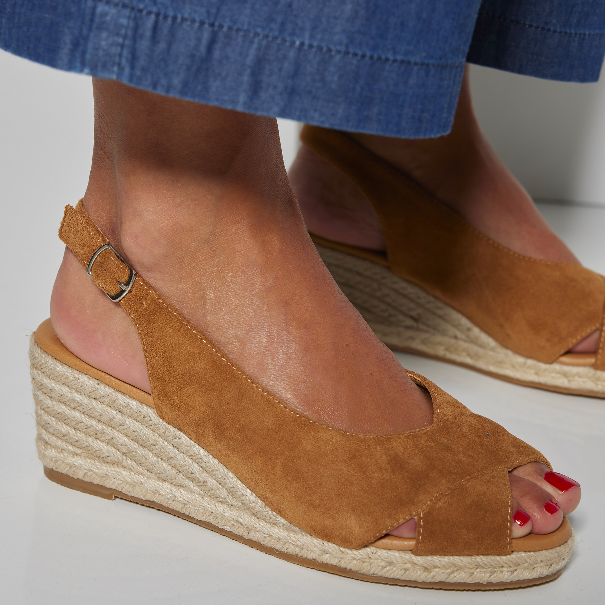 Sandales blanche porte shop