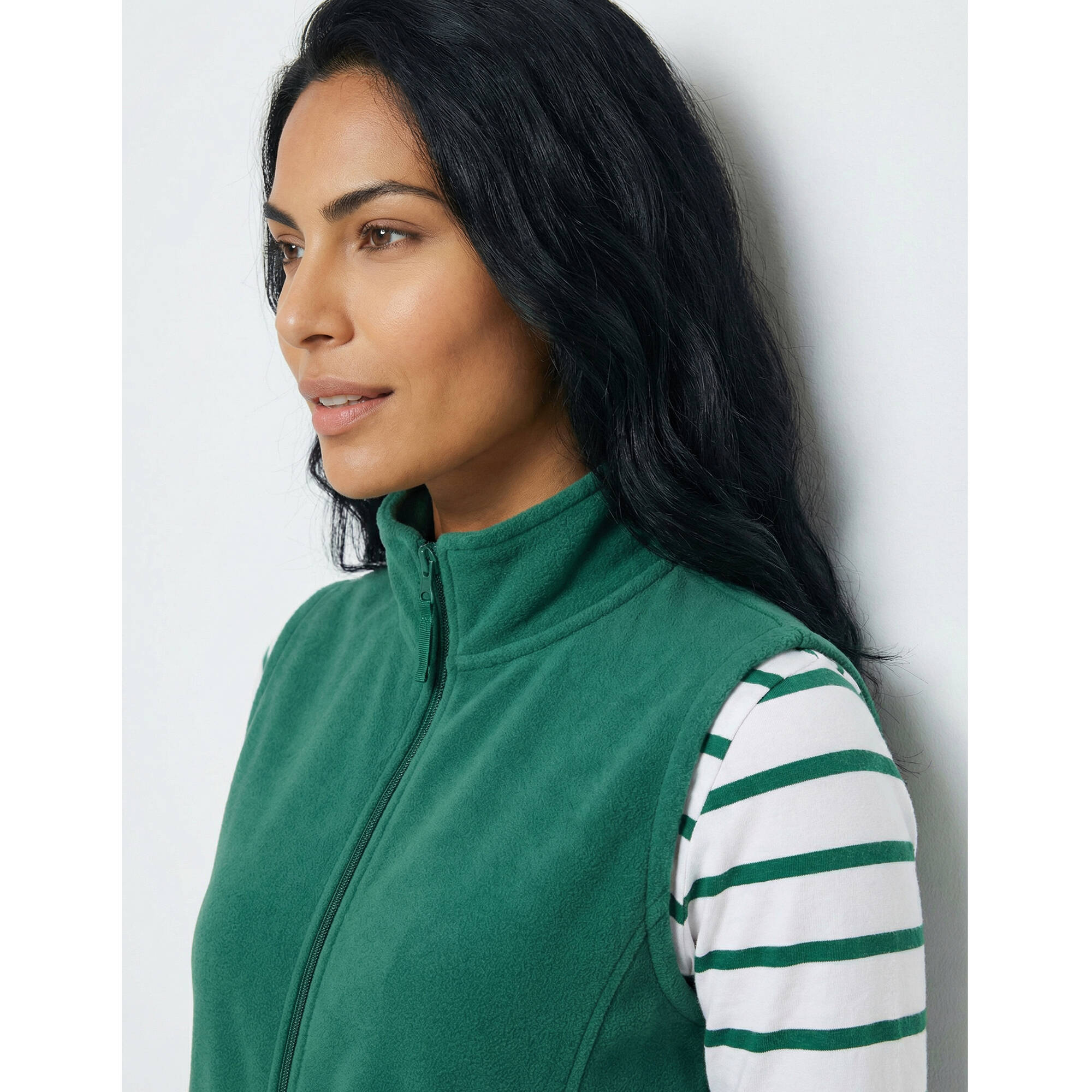 Veste zippe maille polaire sans manches - Blancheporte 16$