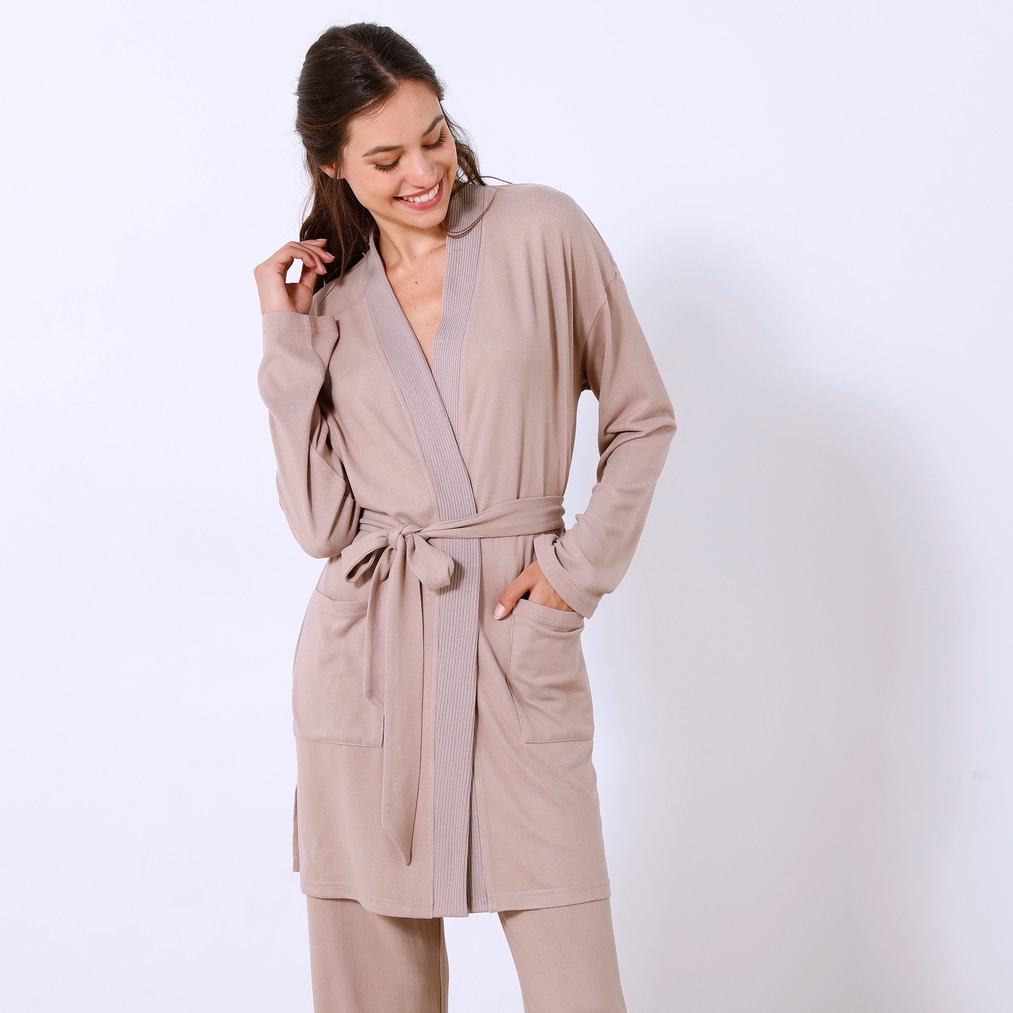 Peignoir Court Coton Doux - Blancheporte