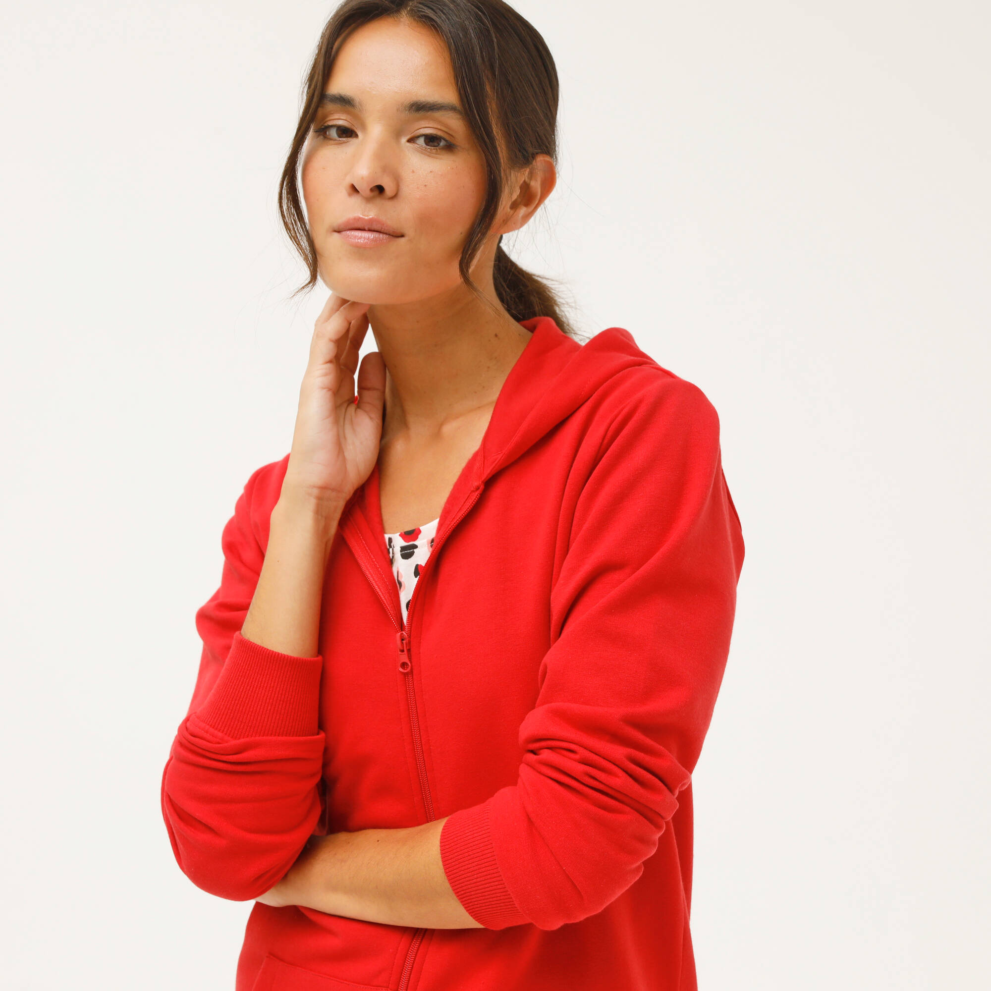 Veste zippe capuche molleton gratt - Blancheporte 30$