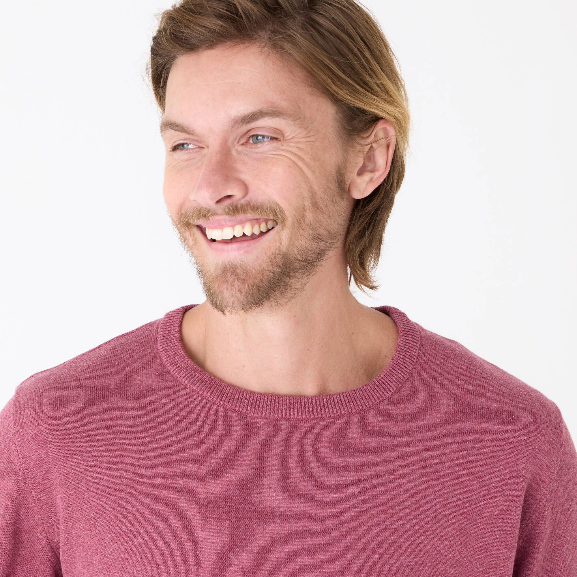 Pull pur coton col rond - Blancheporte 12 €