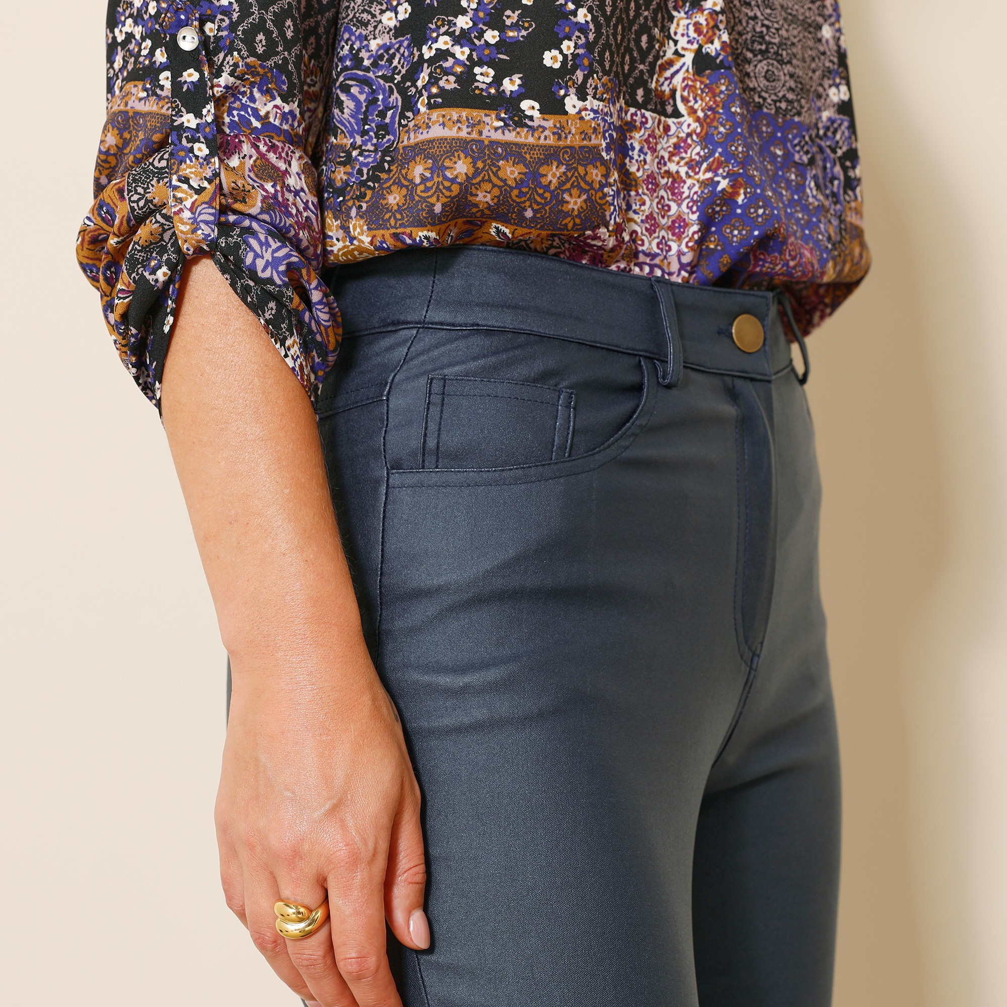 Pantalon fuseau femme blancheporte deals