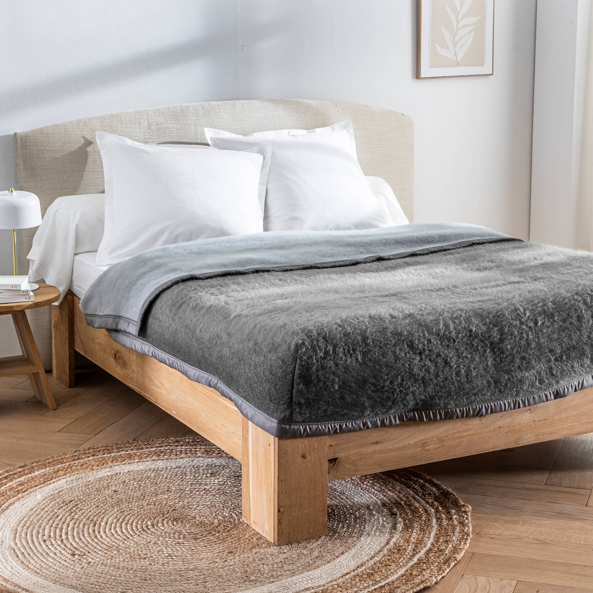 Couverture bicolore Courtelle® mi-housse 420 g/m² - Blancheporte