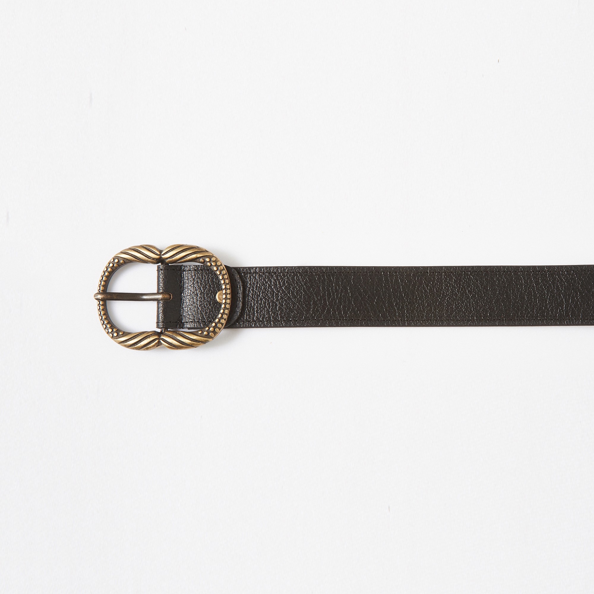 ceinture marron boucle dorée