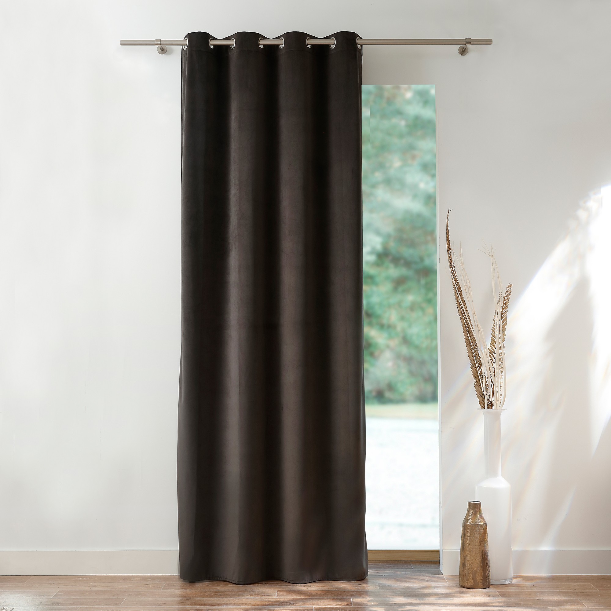 Rideau En Velours Uni À Oeillets - Blancheporte