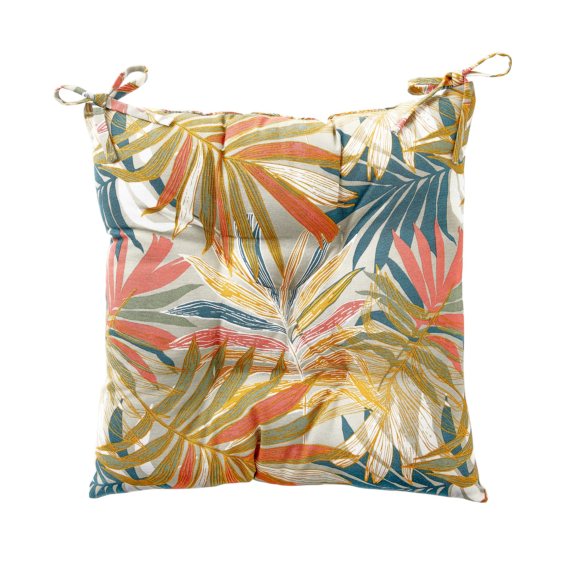 Galette De Chaise Imprimé Feuillage - Blancheporte