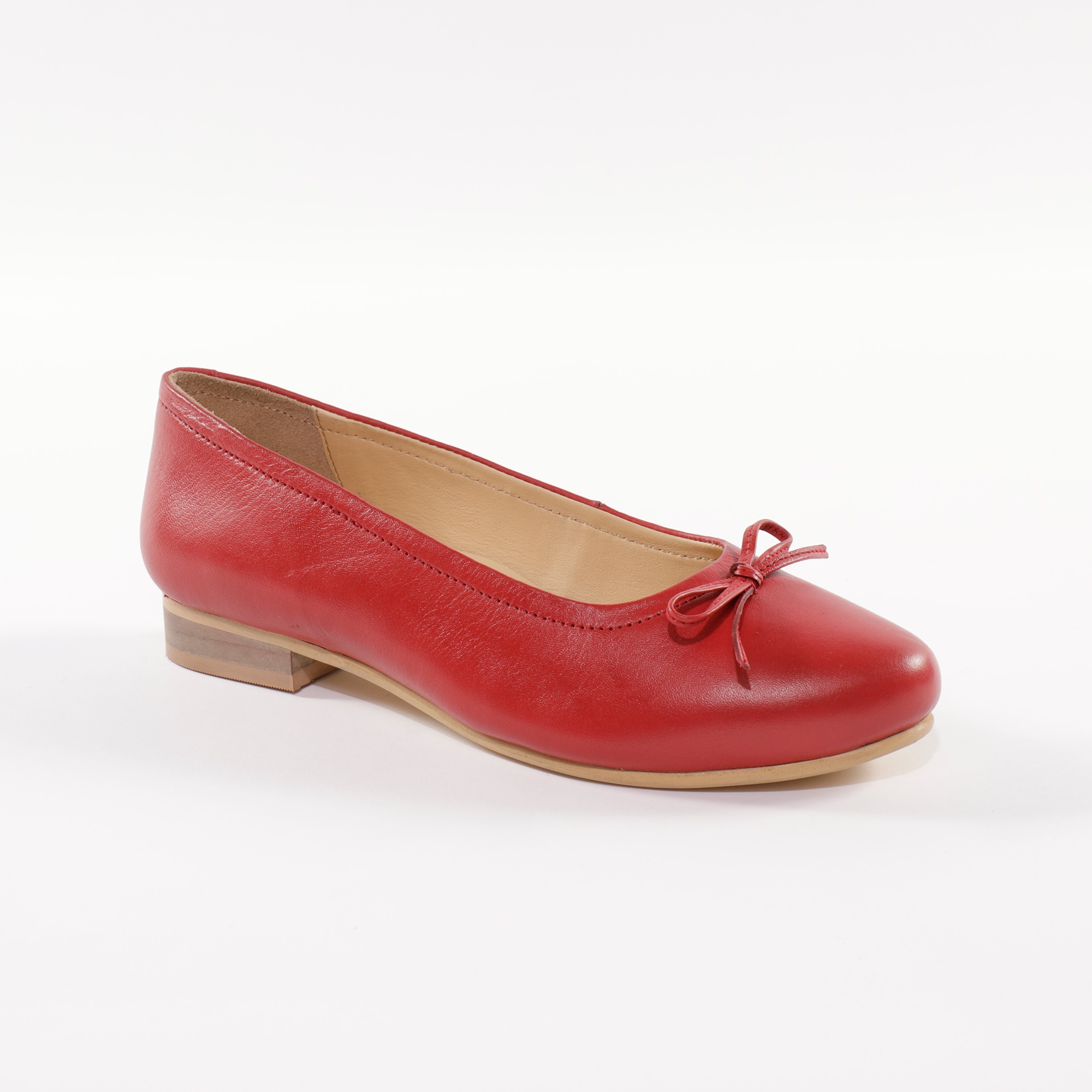Ballerines rouges cuir new arrivals