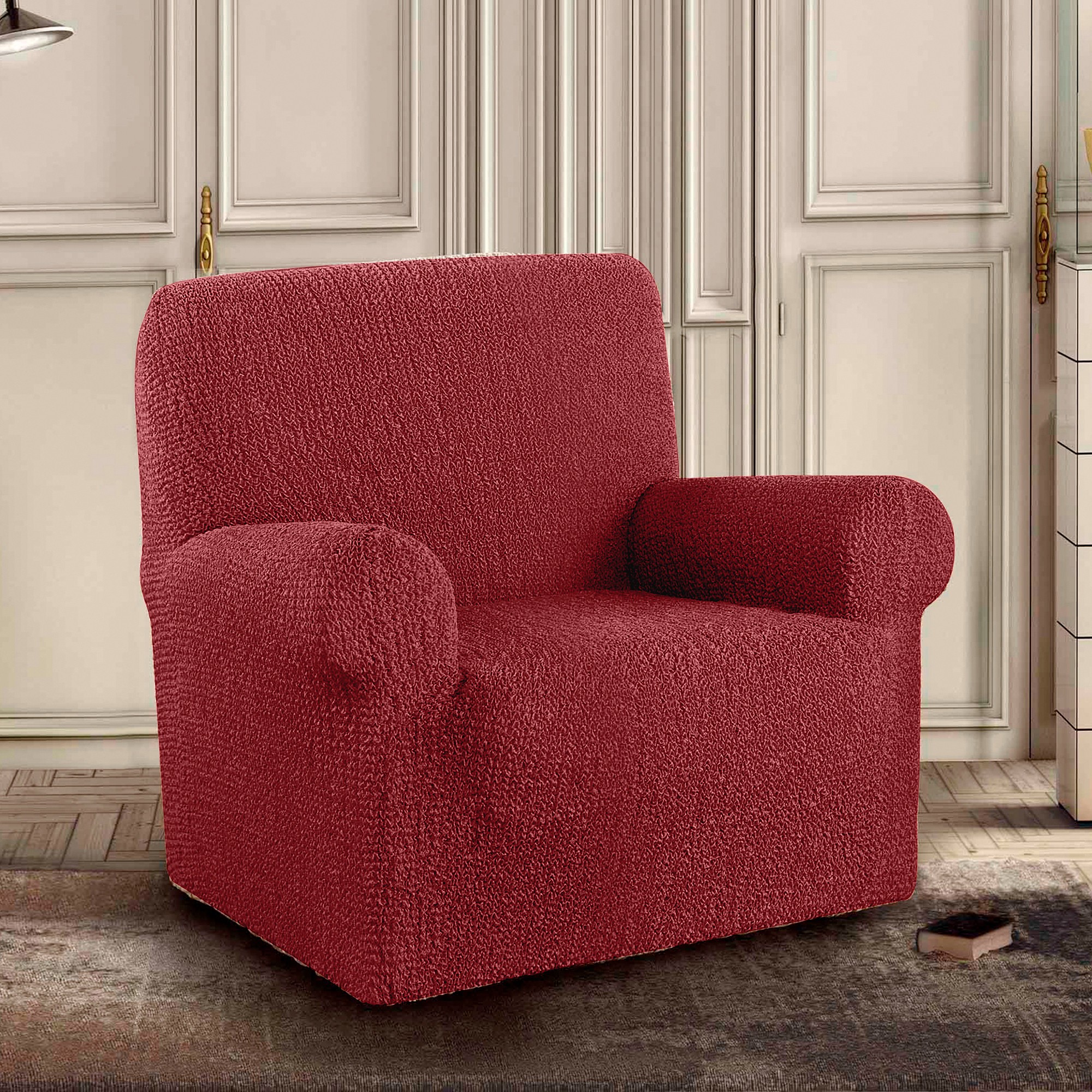 Housse Bi-extensible Imprimée Gaufrée Pour Fauteuil Et Canapé - Blancheporte