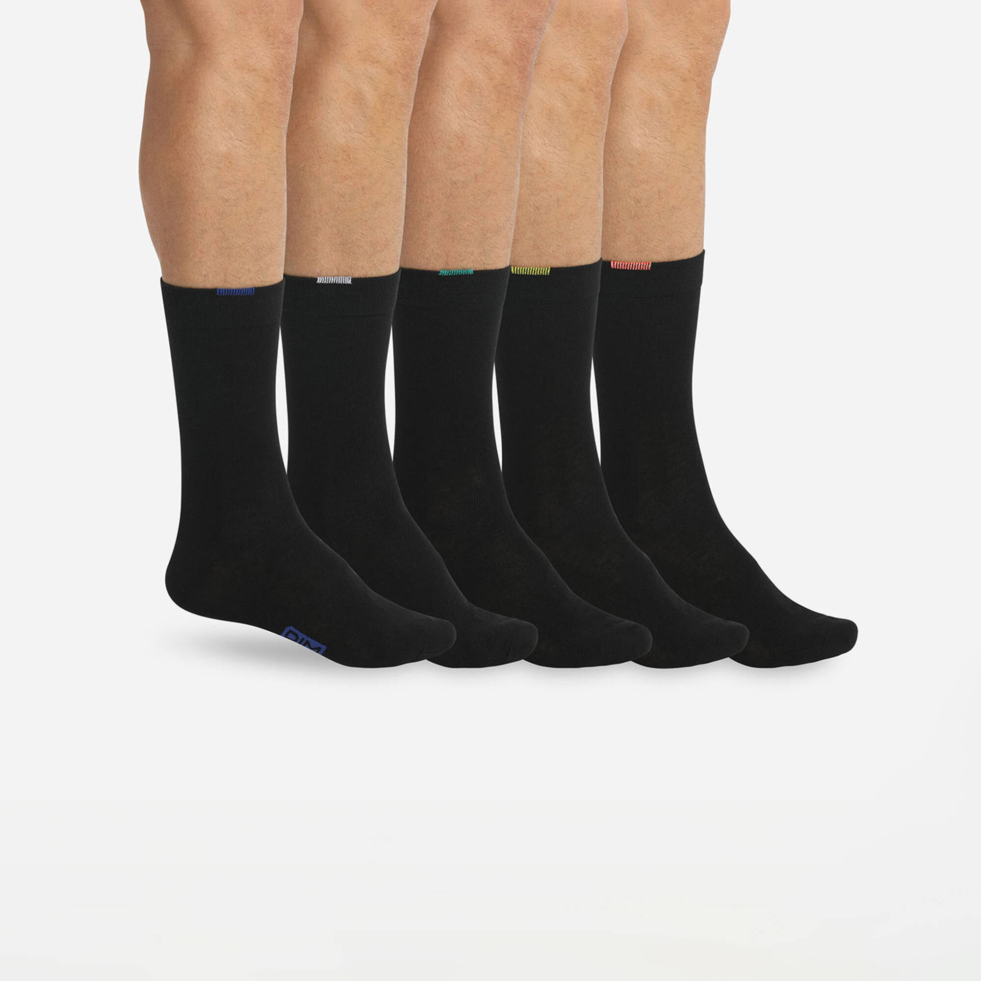 Mi-chaussettes coton mélangé EcoDIM® - lot de 5 paires - Blancheporte