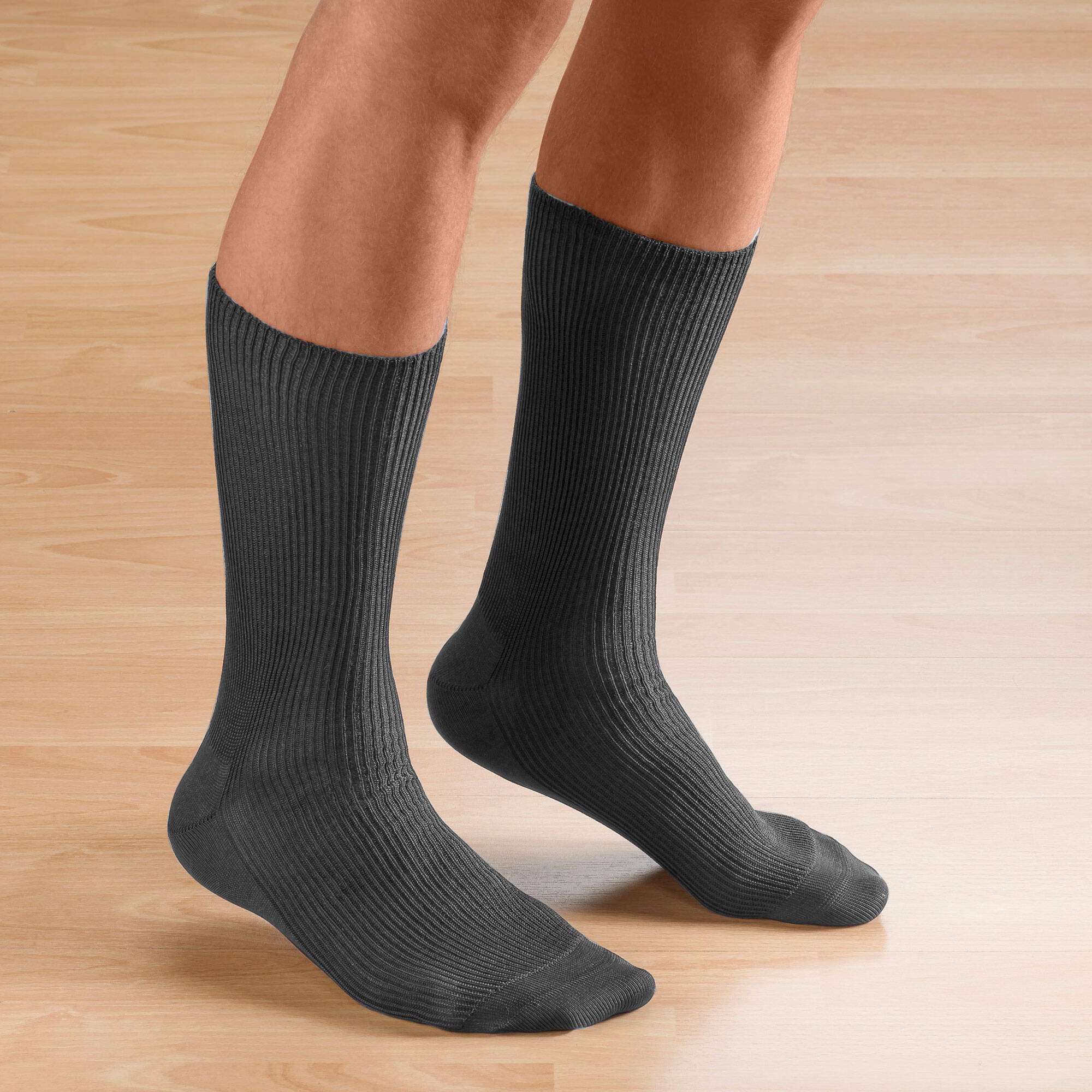Mi-chaussettes spcial jambes sensibles - lot de 2 paires - Blancheporte 20 €