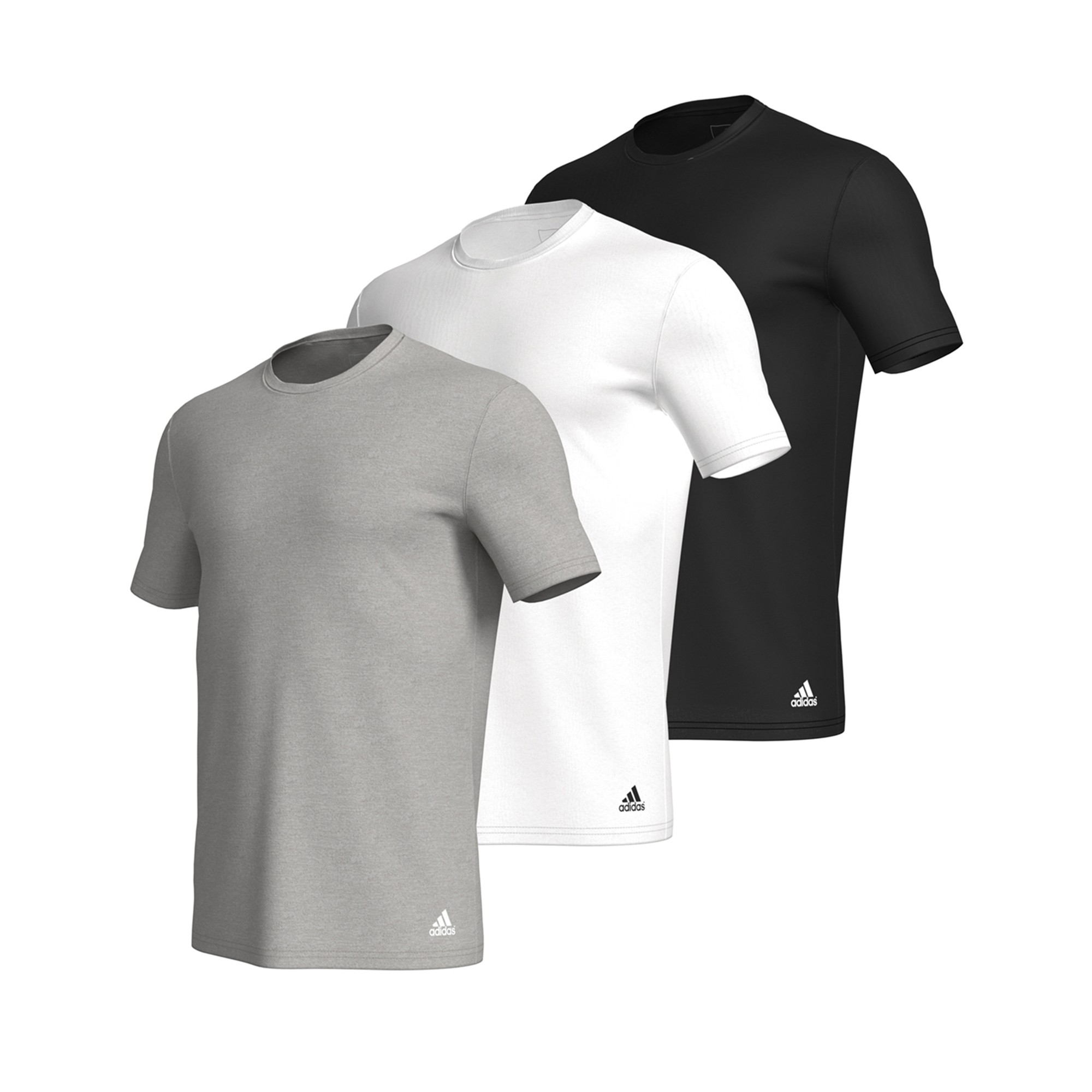 T-shirt en coton Active Core - lot de 3 - Xxl - Blanc/gris/noir - Adidas