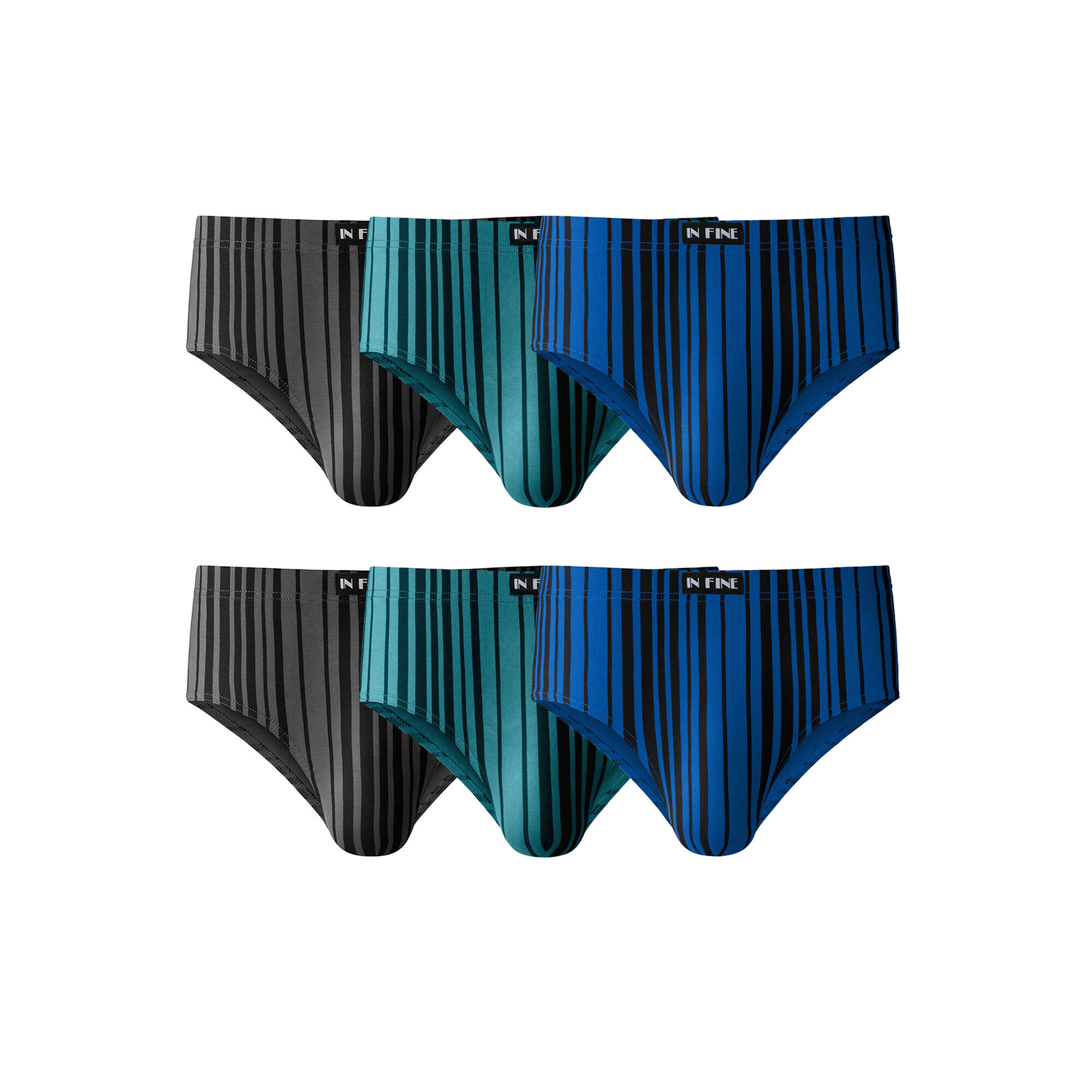 Slip ferm taille haute imprim - lot de 6 - Blancheporte 27 €