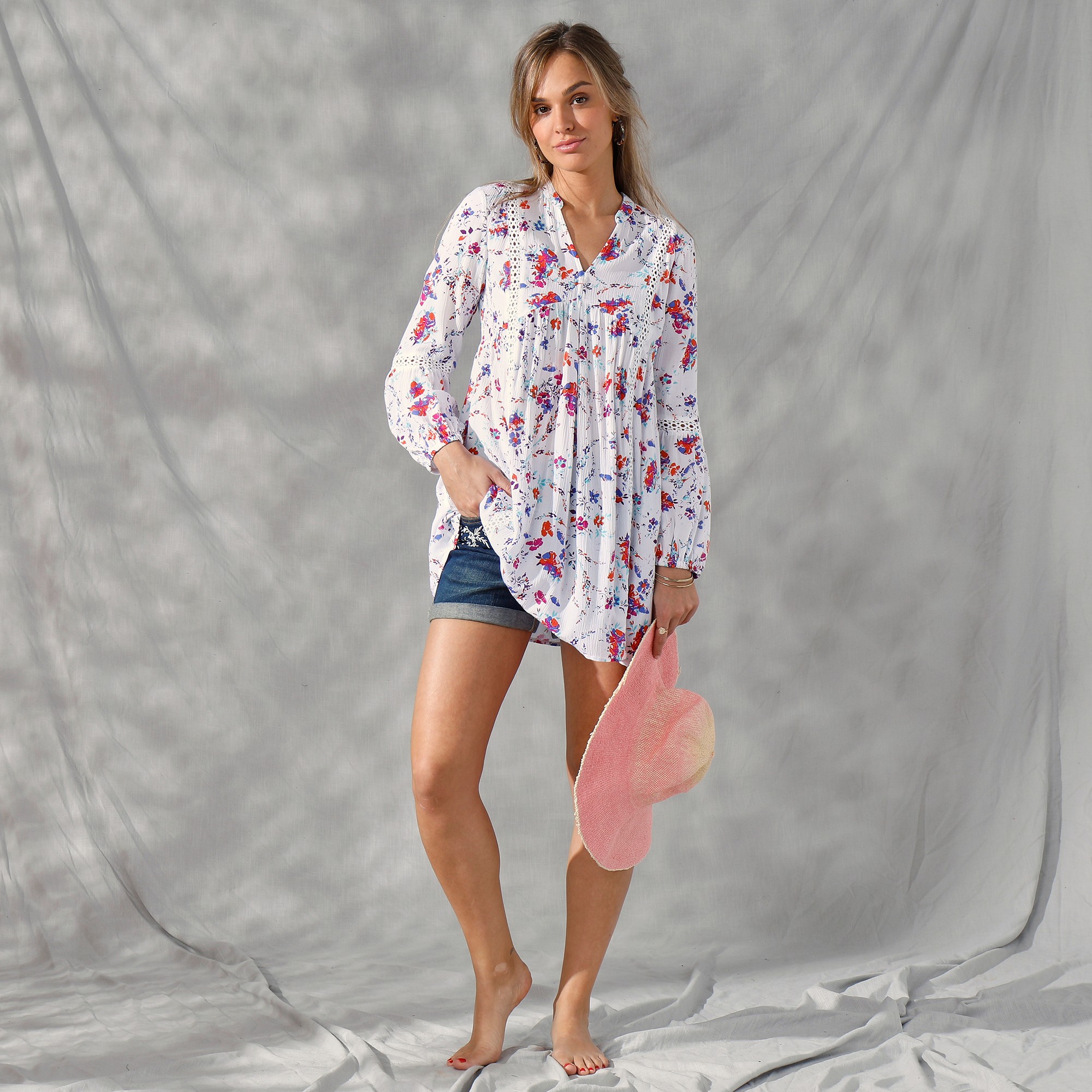 Tunique Crêpe Ample Et Fluide Imprimée - Blancheporte