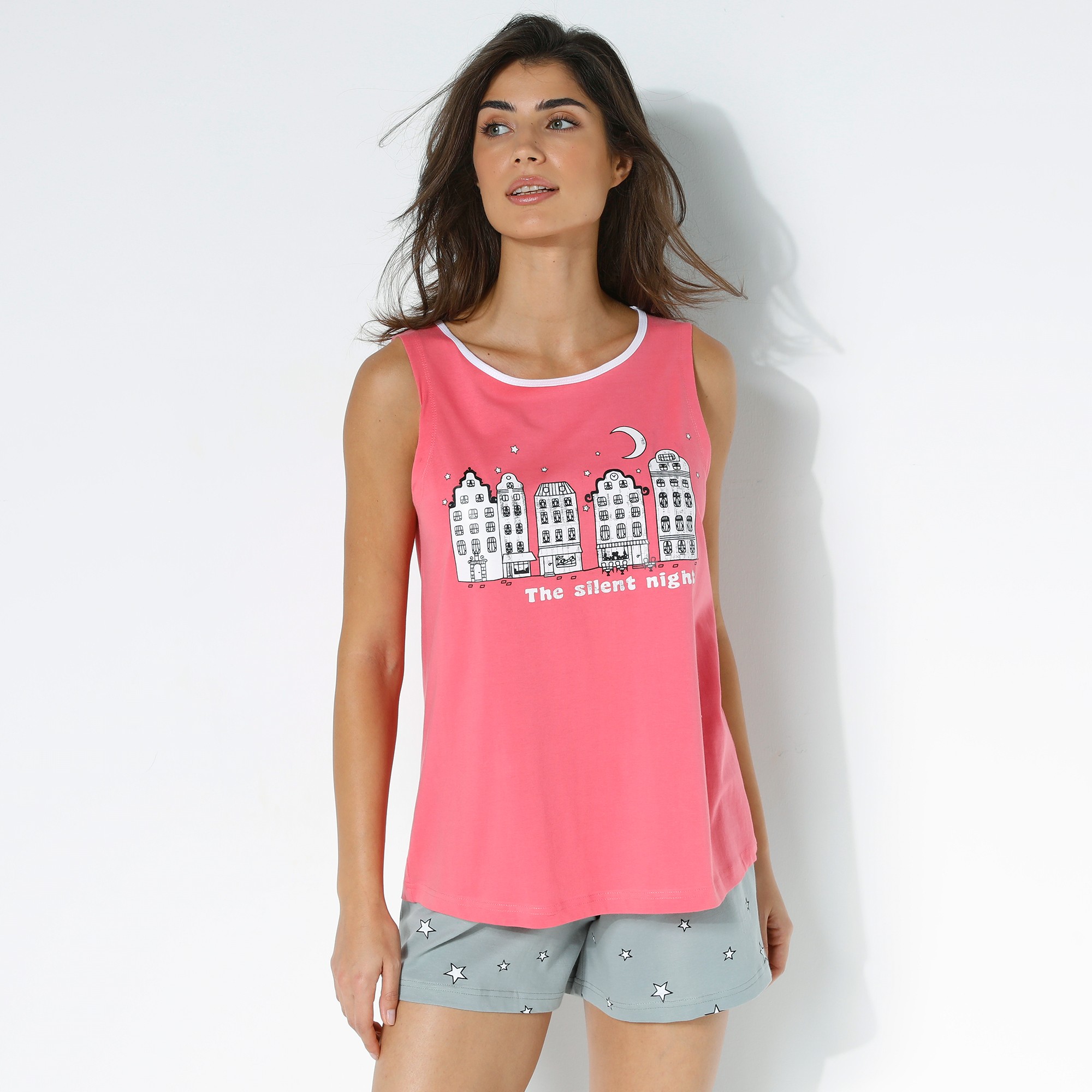 Pyjama Short Fantaisie Ville Étoilée - Blancheporte