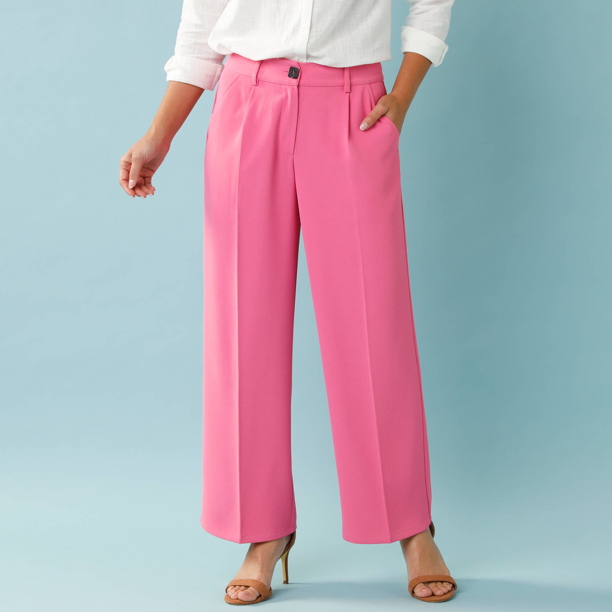 Pantalon large fluide Spécial Petites - Blancheporte