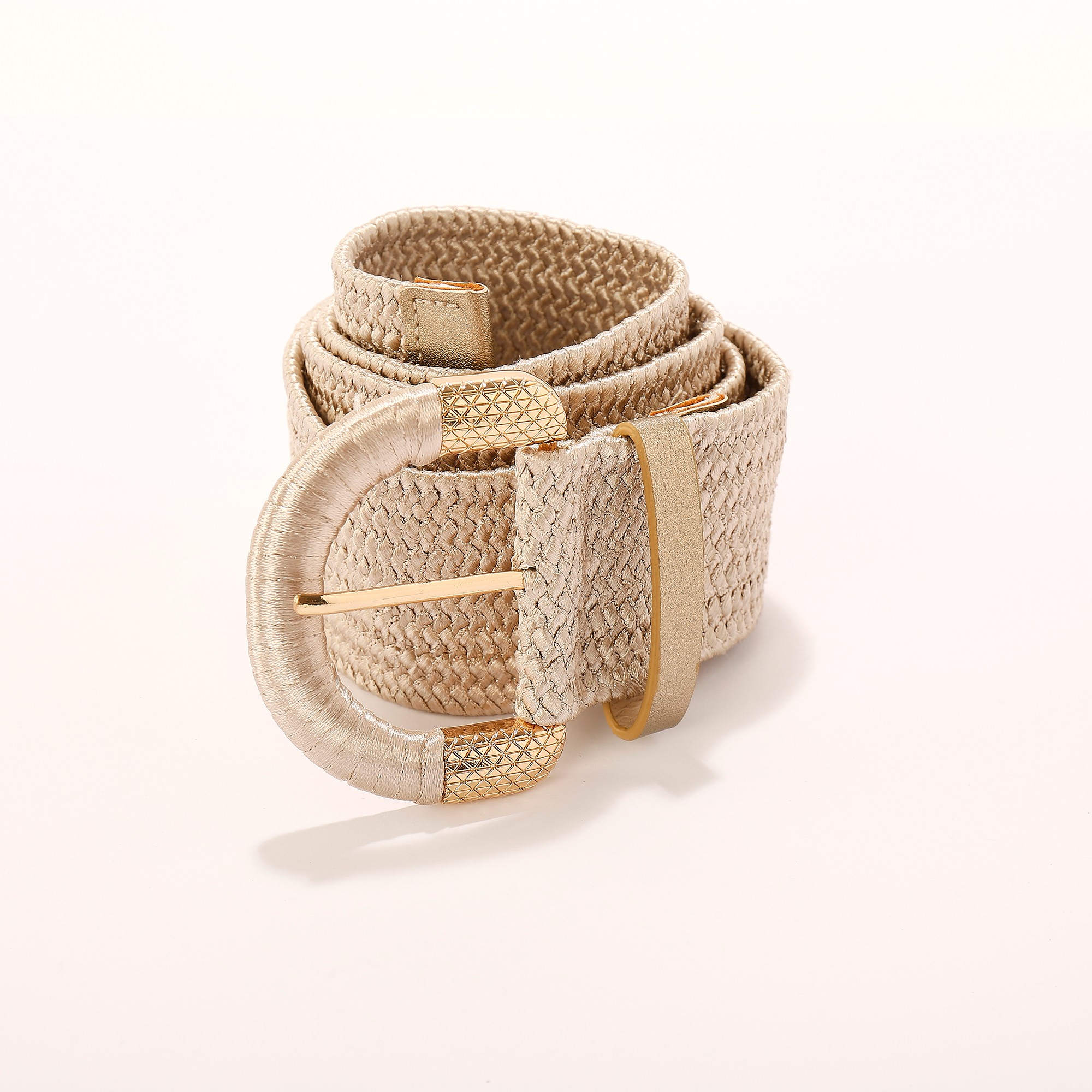 Ceinture Tressée Élastiquée Teinte Dorée - Blancheporte