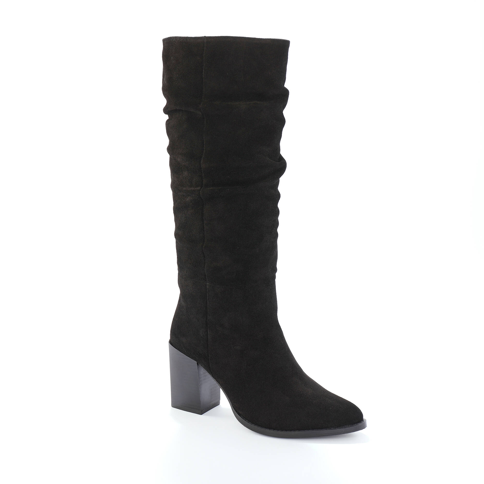 Bottes plissées cuir cheap