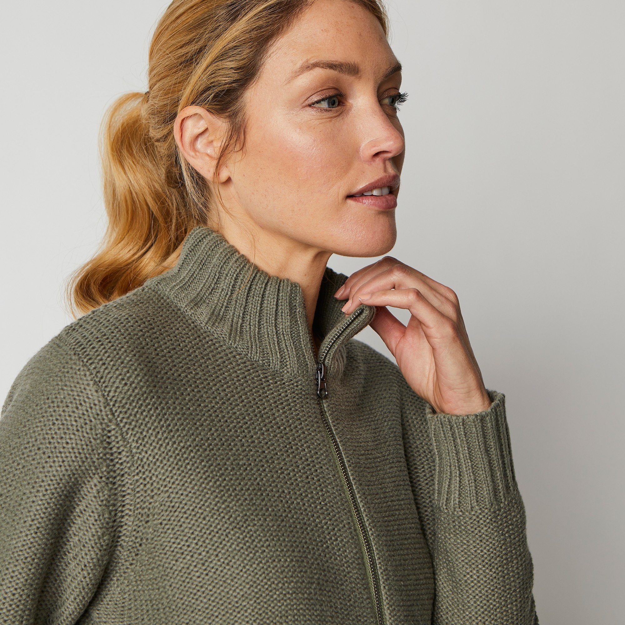 Gilet zippé femme blancheporte store