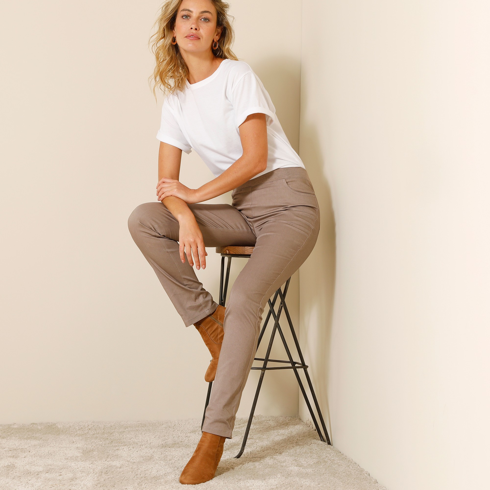 Pantalon fuseau femme online blancheporte