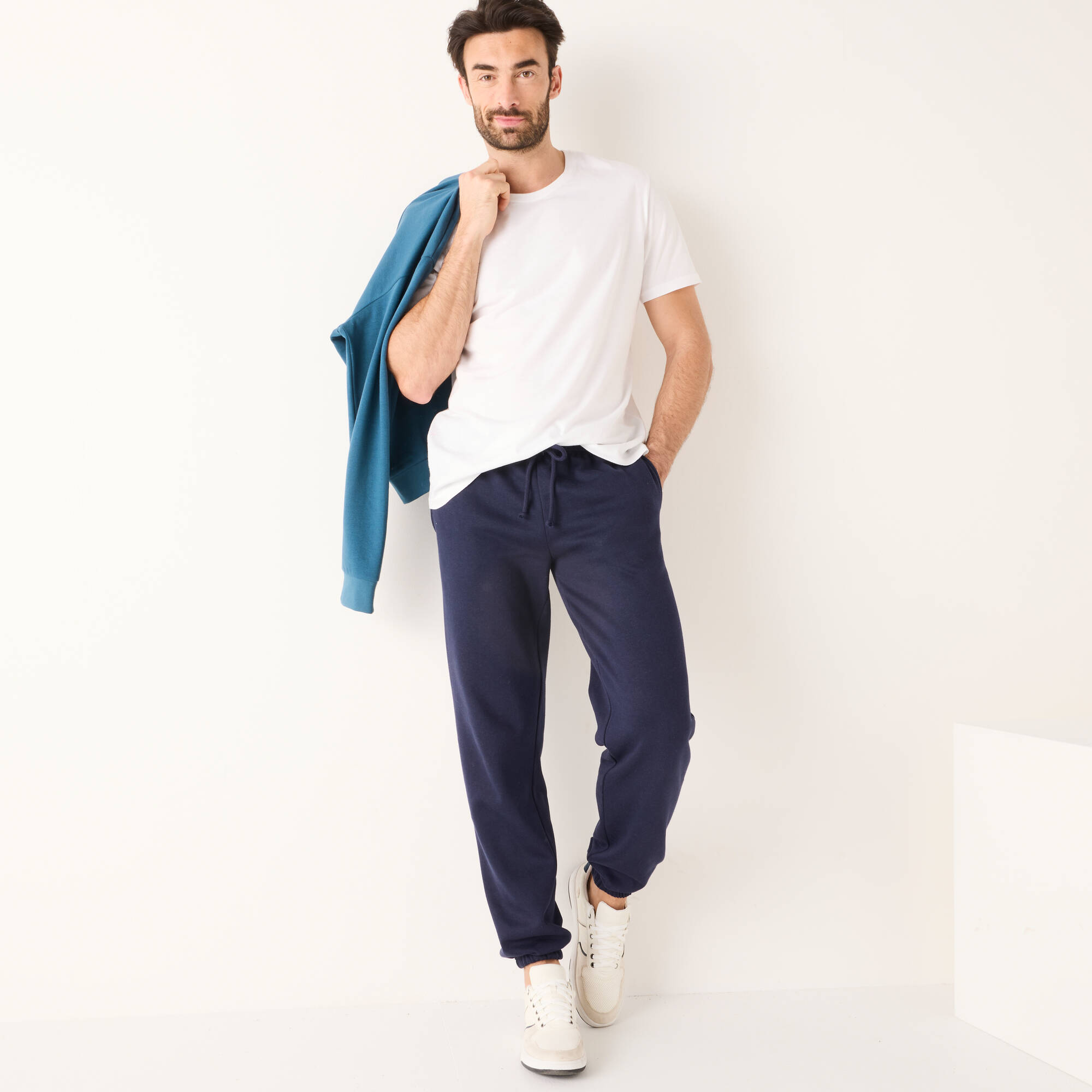 Pantalon jogging molleton bas lastiqu - Blancheporte 25$