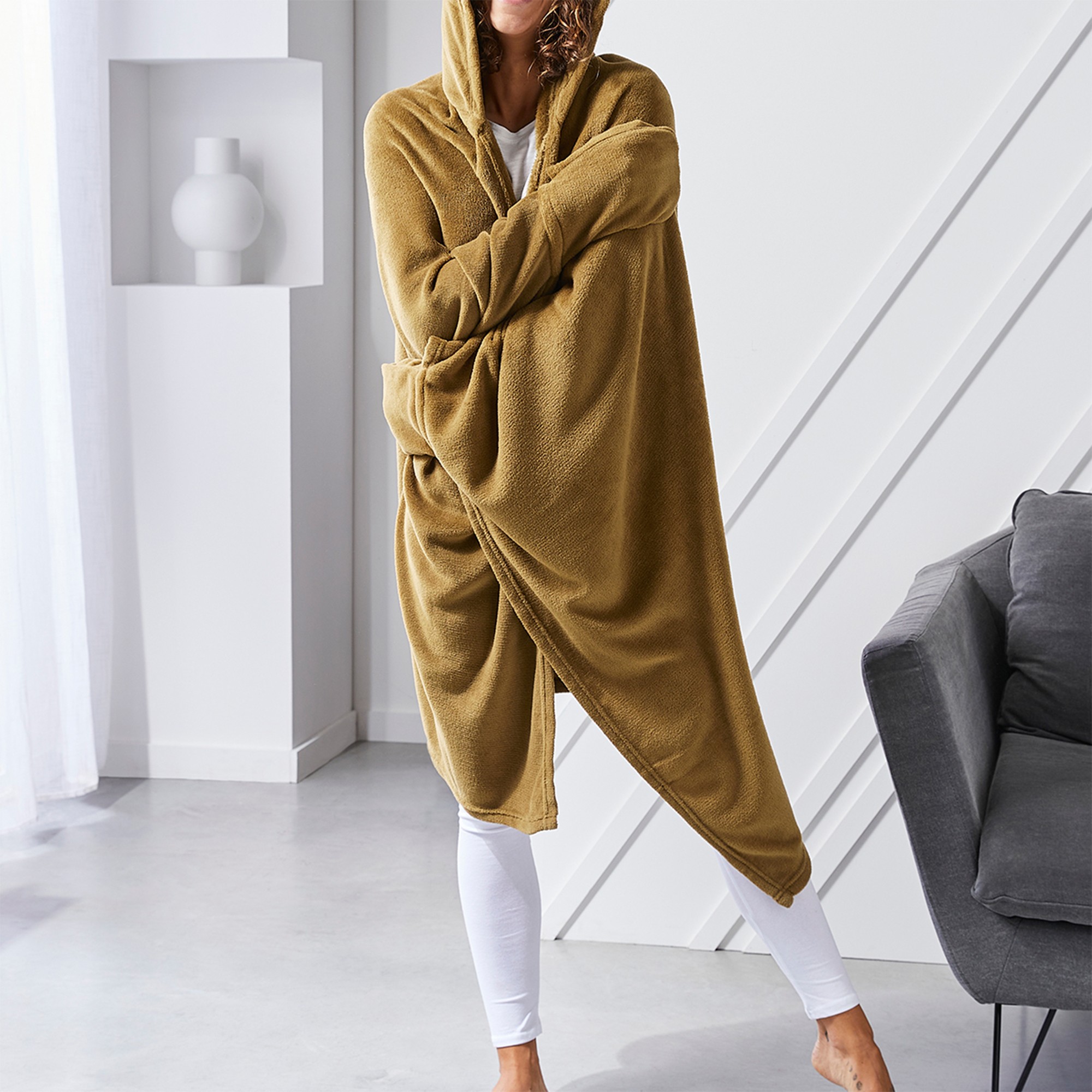 Plaid Polaire À Capuche Spécial Télé - Blancheporte