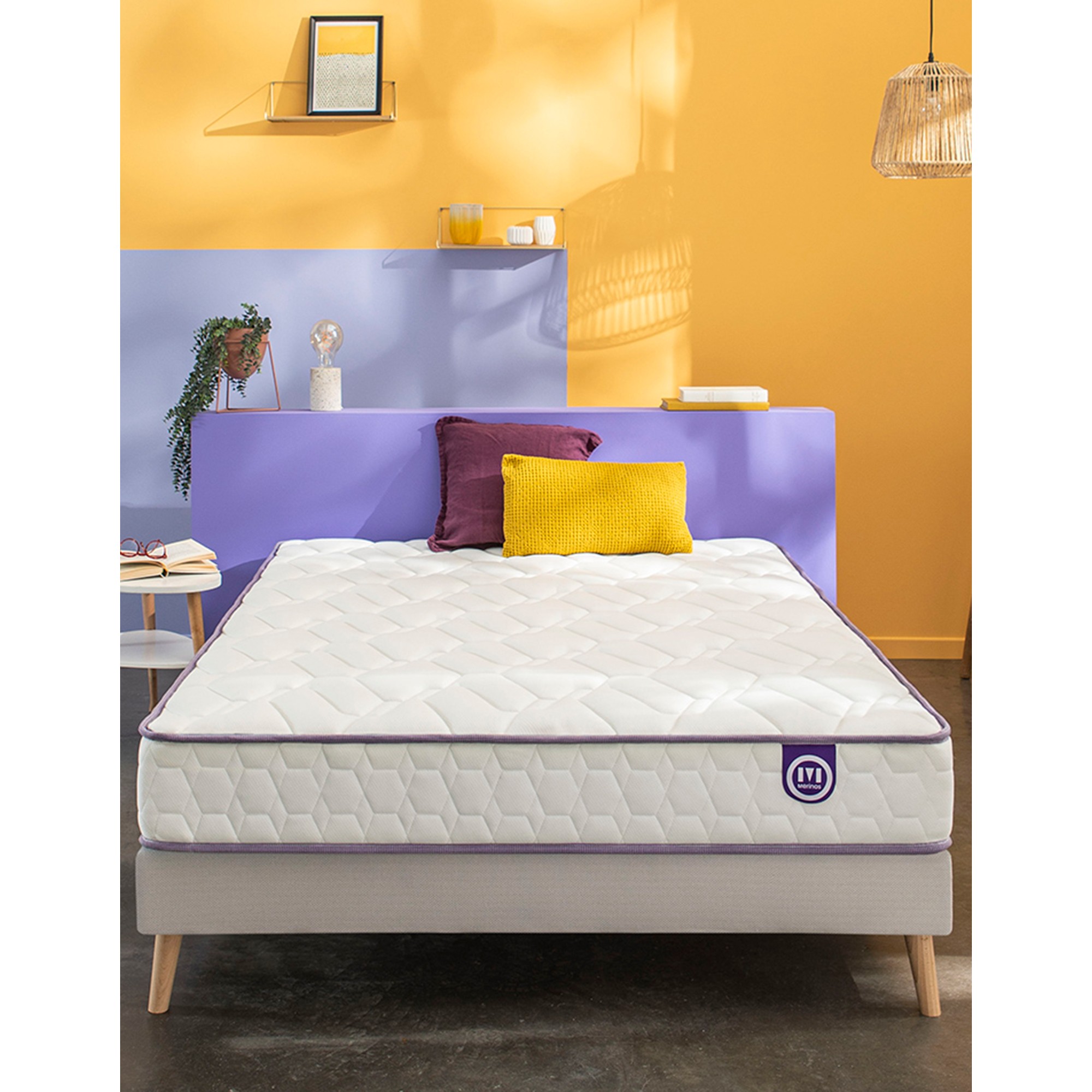 Matelas 560 Ressorts Mérinos 24 Cm Confort Ferme - Merinos