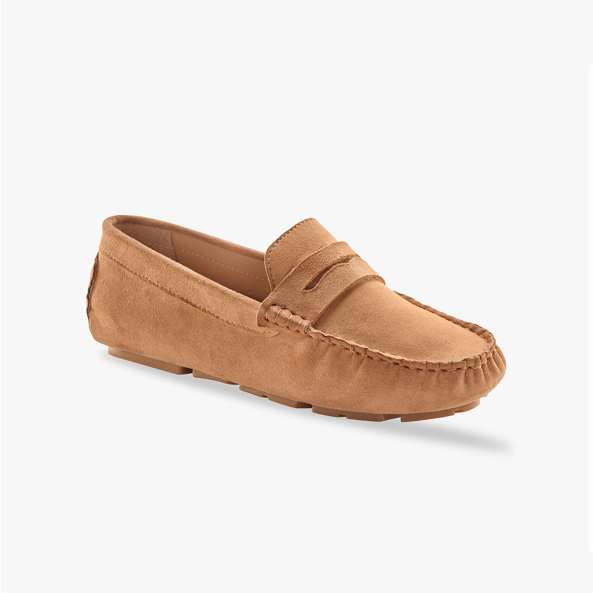 Mocassins En Cuir Velours - Blancheporte