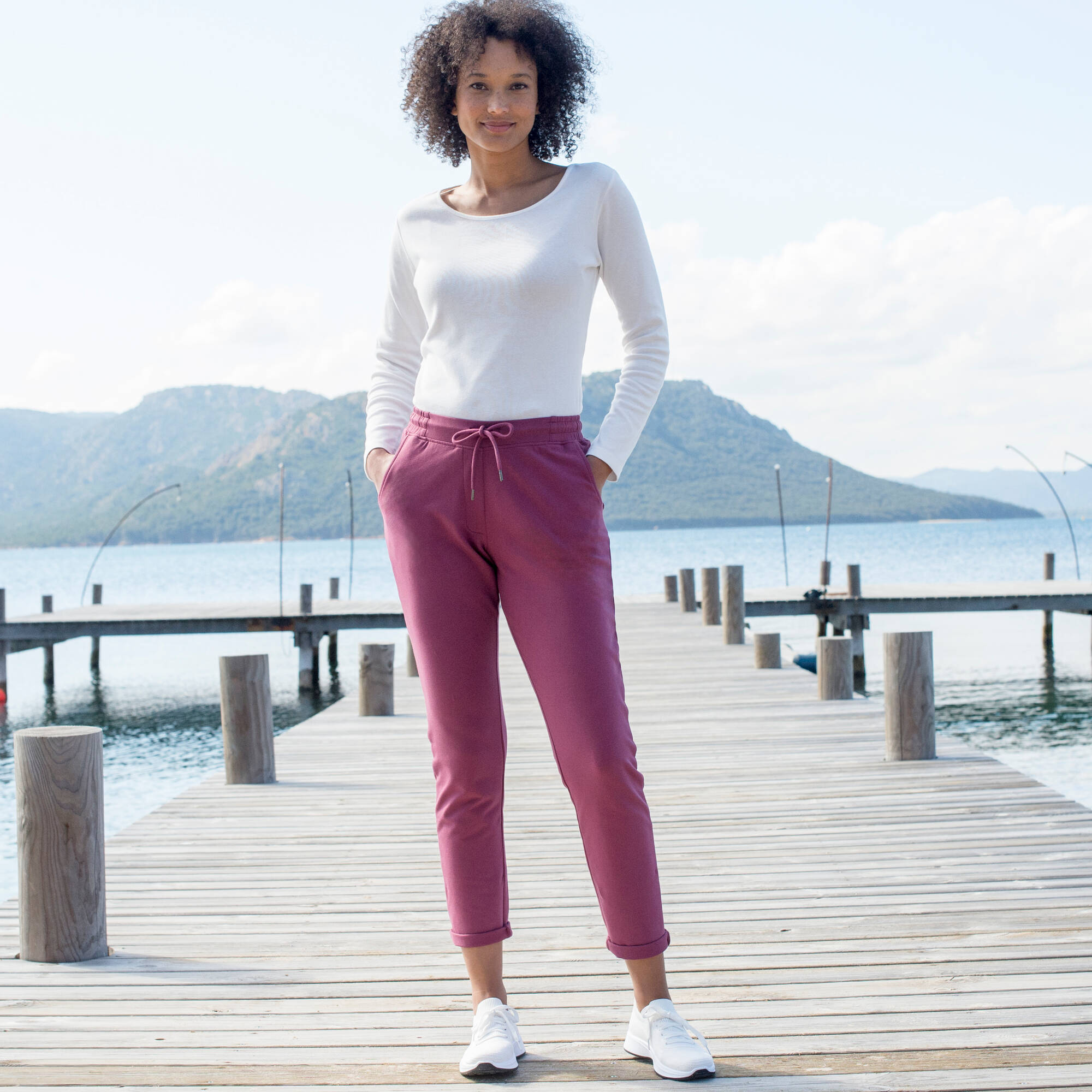 Pantalon jogpant ceinture lastique molleton - Blancheporte 18$