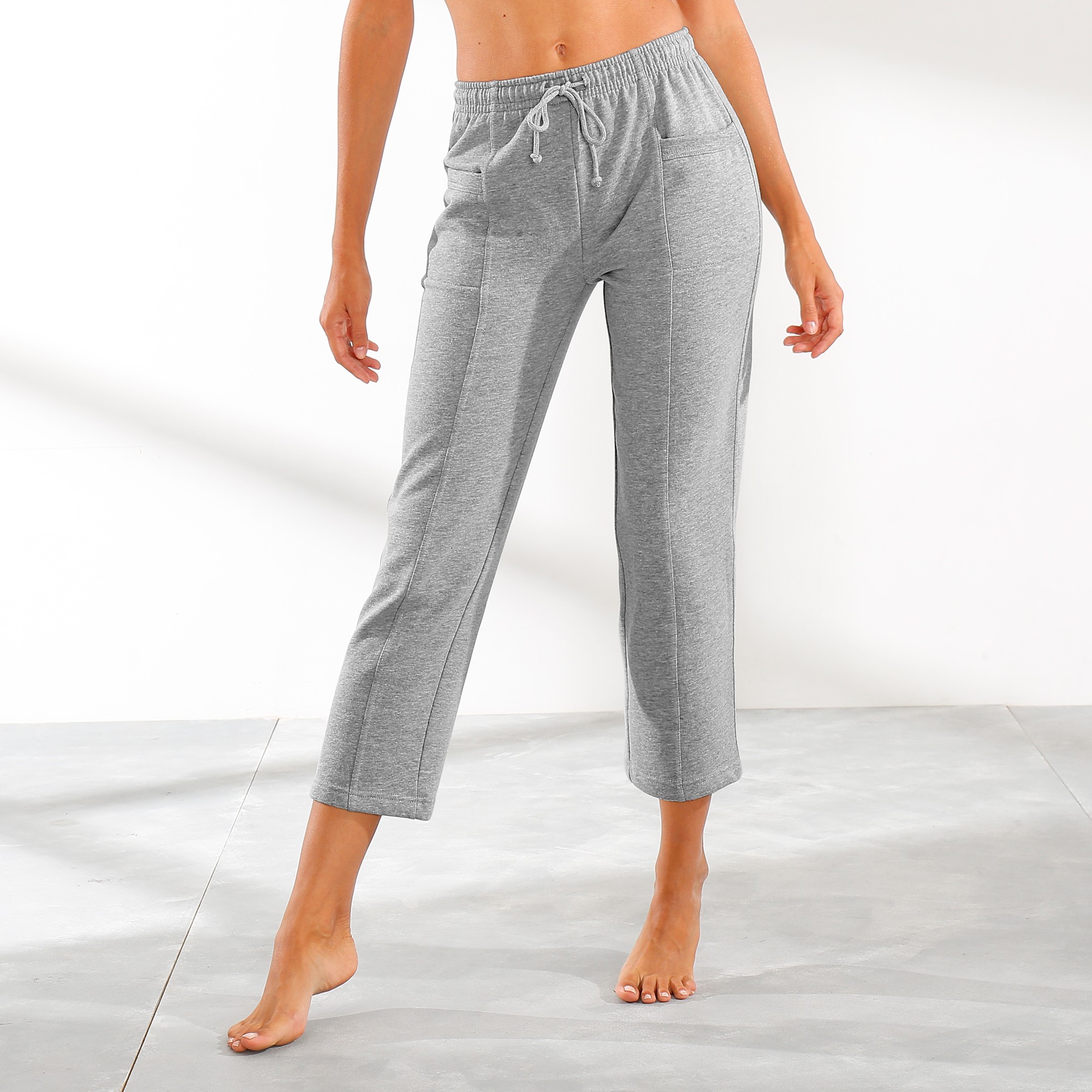 Pantacourt molleton gratt gris chin Blancheporte