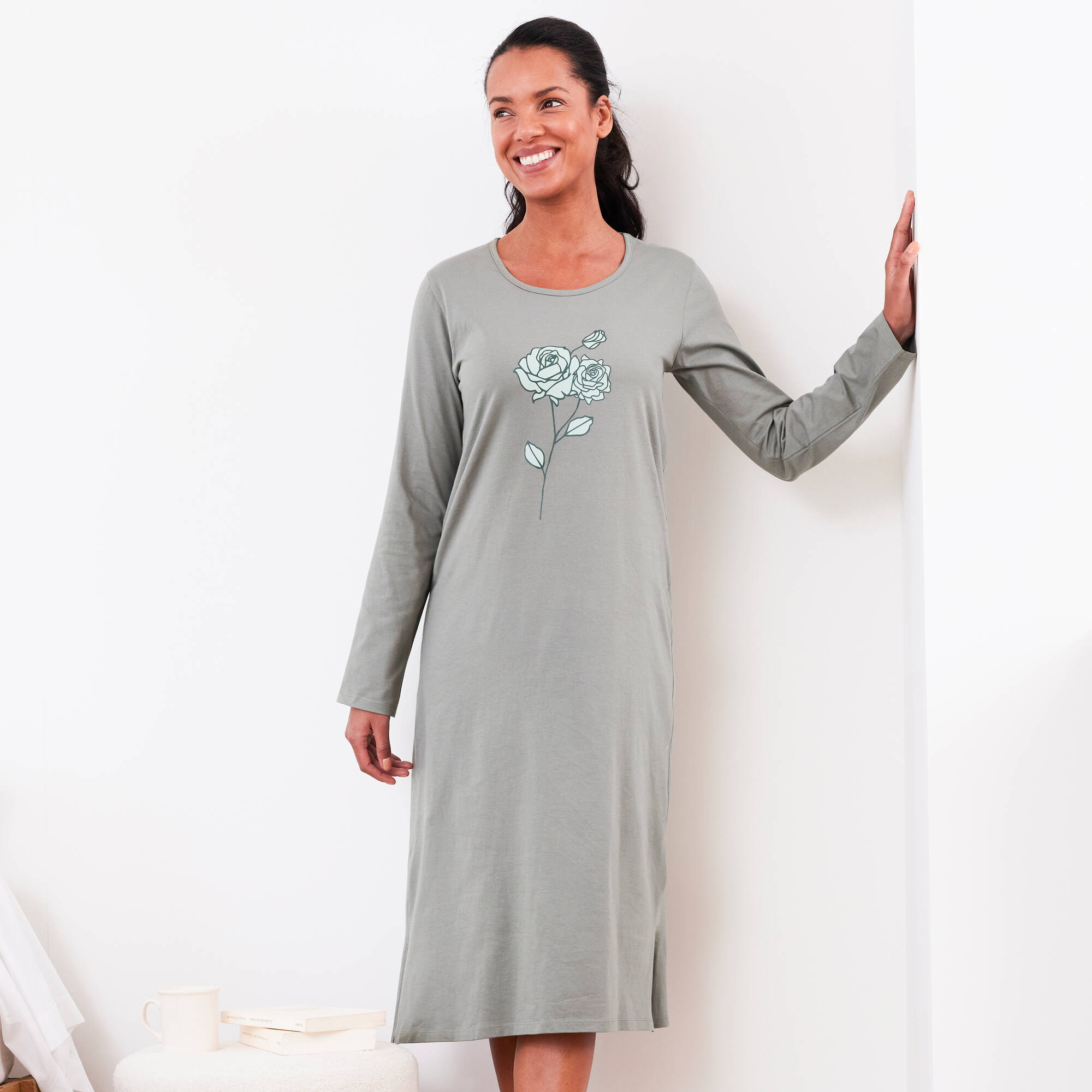 Chemise De Nuit Longue Imprimé Rose – Lot De 2 - Blancheporte