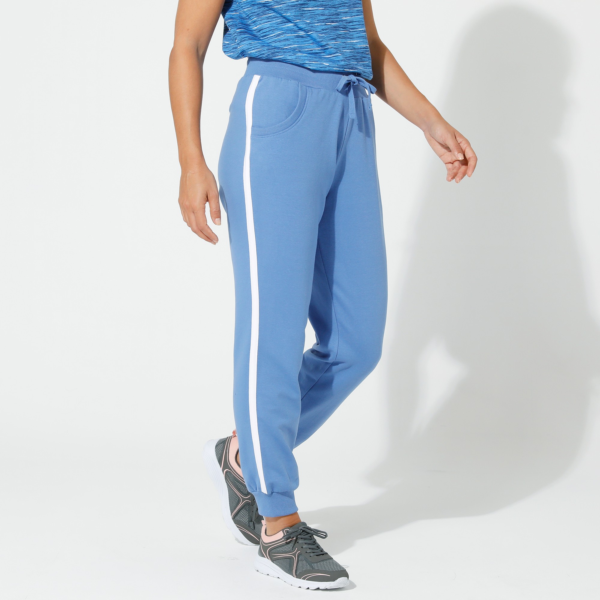 Pantalon Jogging Molleton Bicolore - Blancheporte