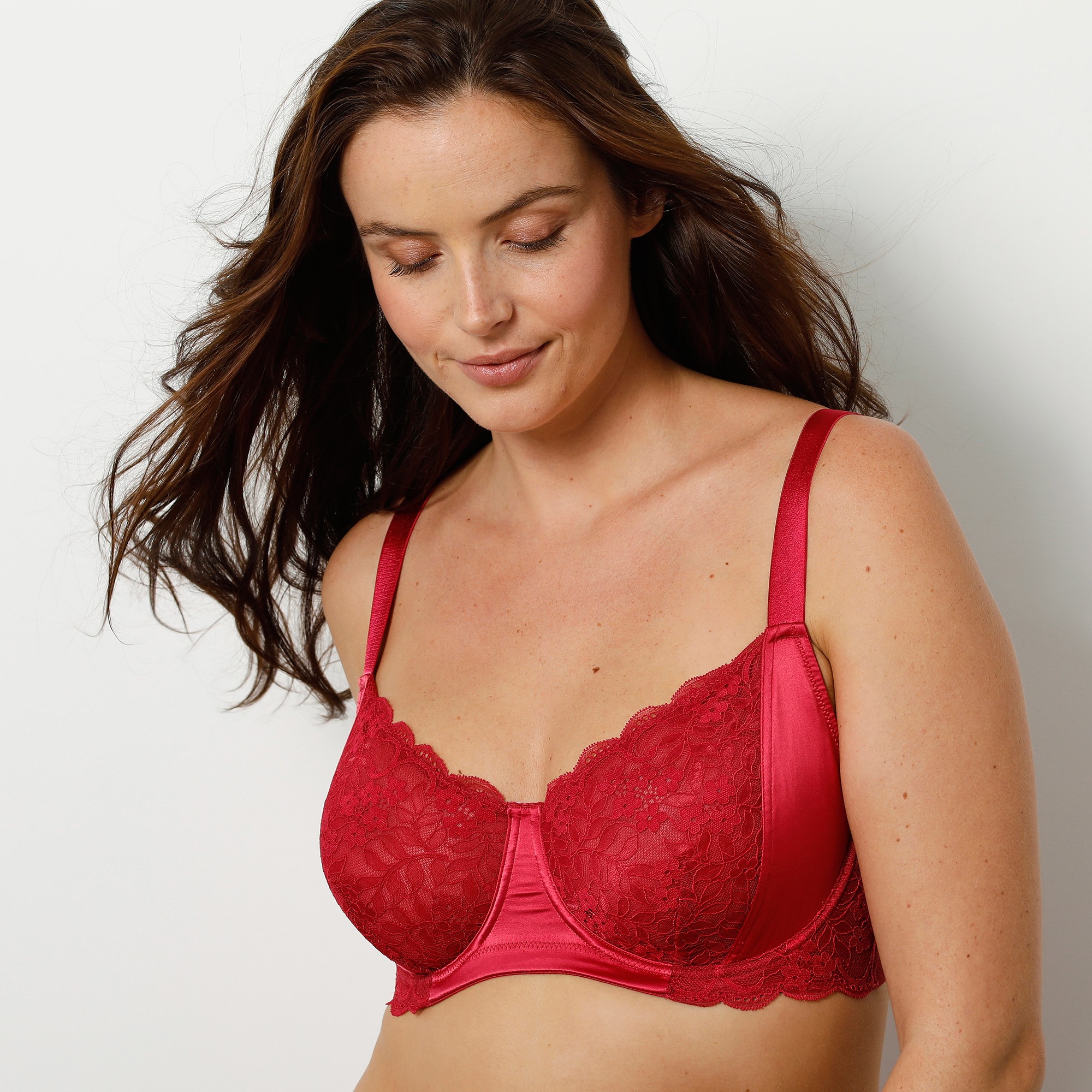 Soutien-gorge Minimiseur En Satin Et Dentelle - Avec Armatures - Blancheporte