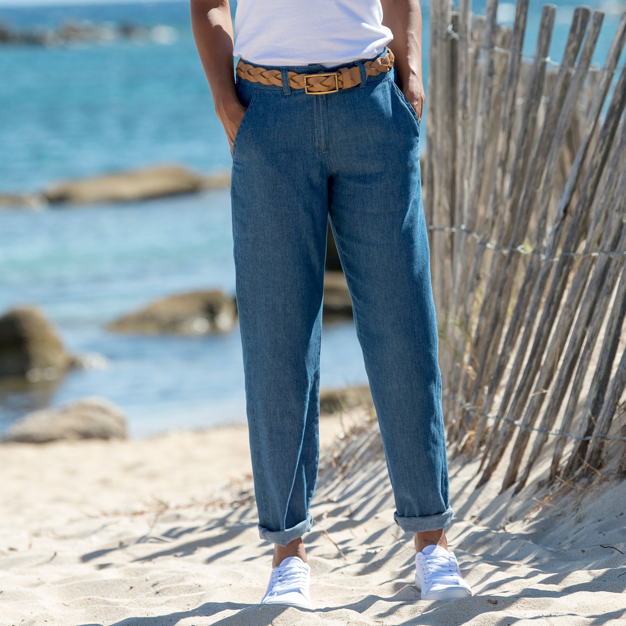 Pantalon jean l ger