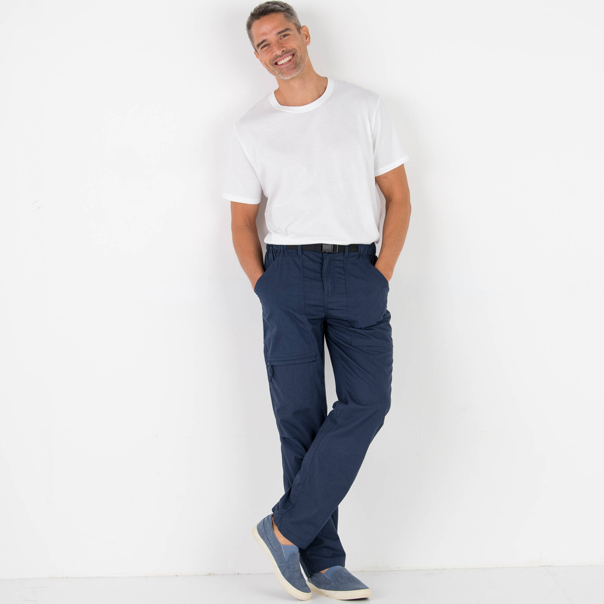 Pantalon 34 lastiqu ceinture assortie - Blancheporte 40$